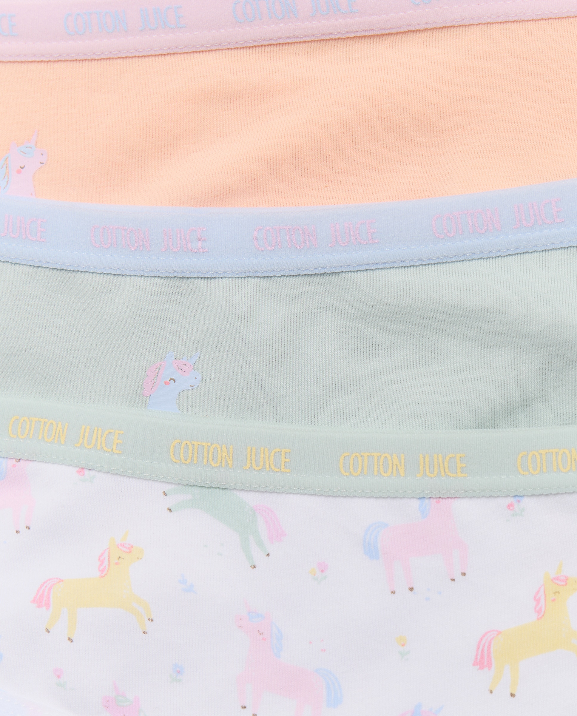 Pack de 3 Cuecas pela Anca com Estampado de Fantasia Cotton Juice Multicolor-3