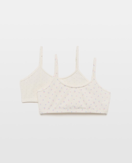 Imagem 0 de Pack de 2 Tops com Estampado Floral e Bolinhas