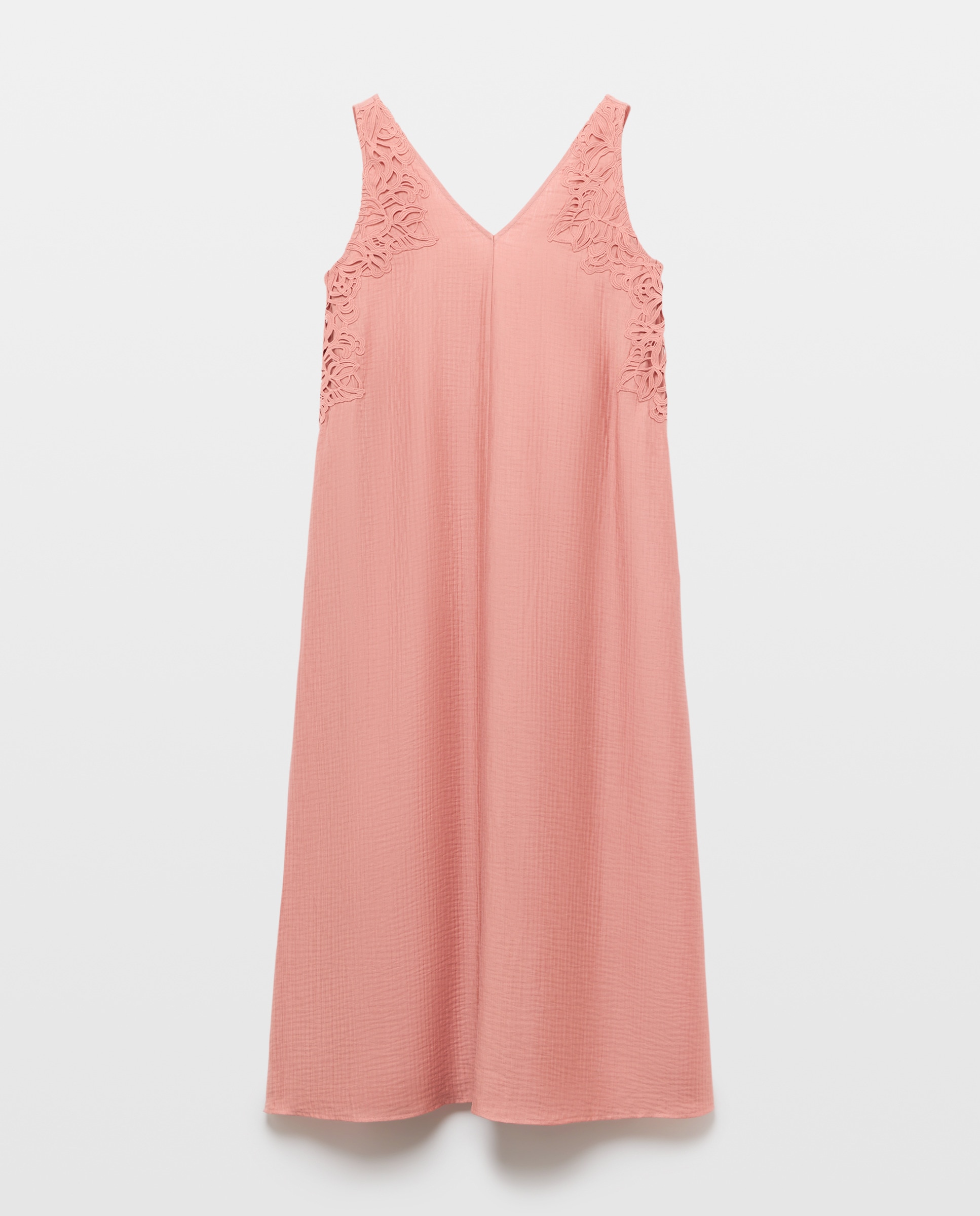 Vestido Comprido com Decote Halter Laranja-4