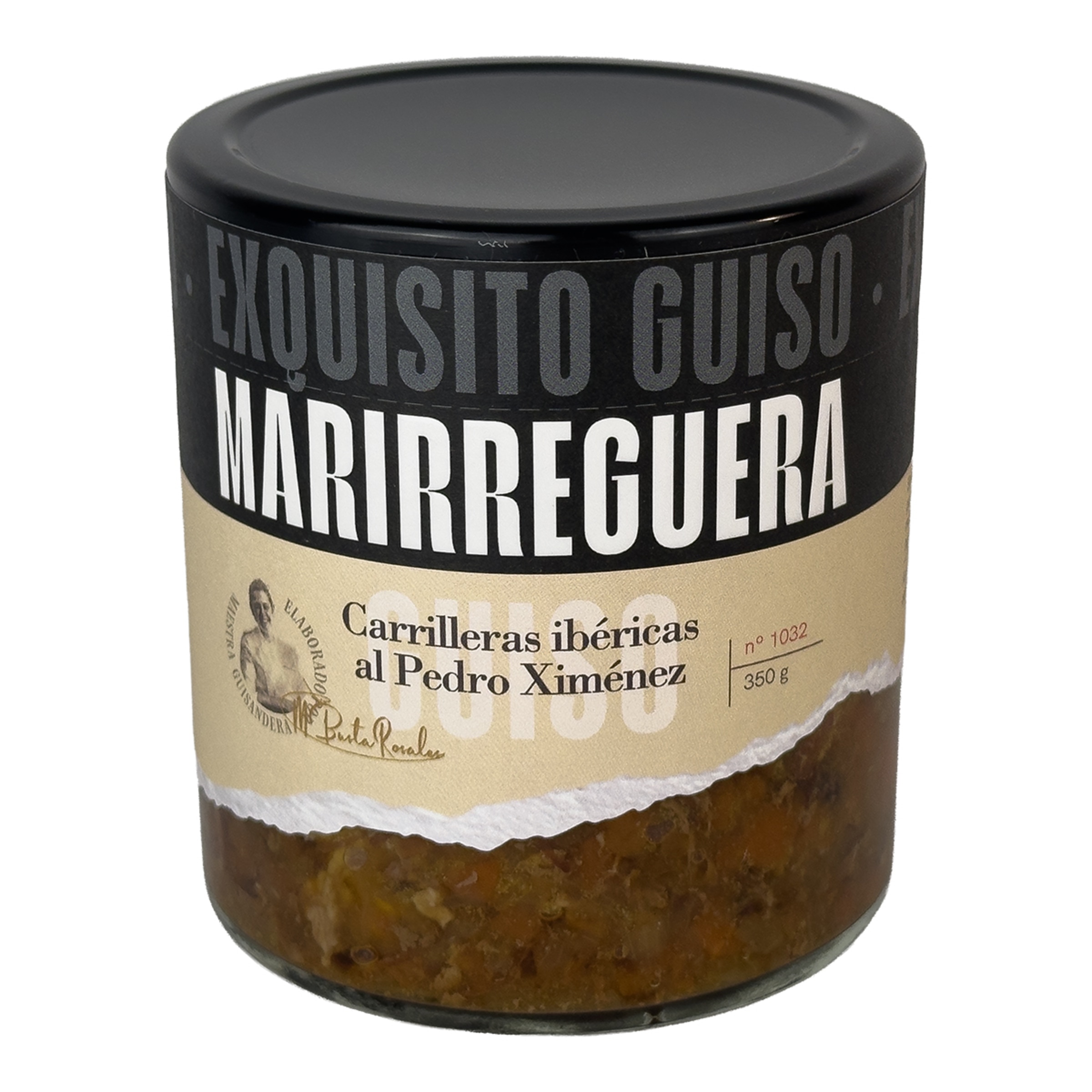 Imagen 0 de Guiso tradicional de carrilleras de cerdo ibérico guisadas con un toque de Pedro Ximénez Marirreguera