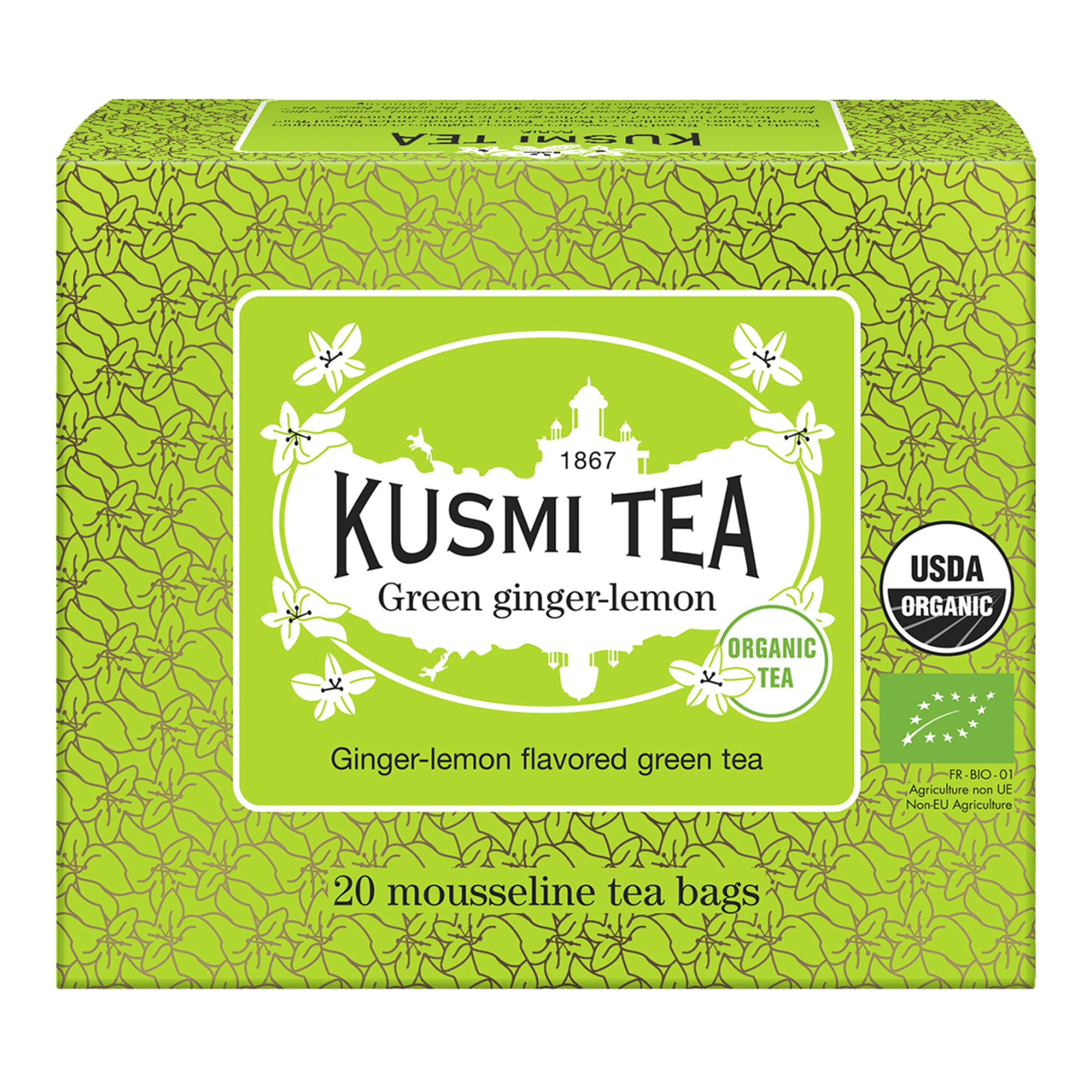 Té verde Ginger - Lemon Green  Kusmi Tea 20 bolsitas 1