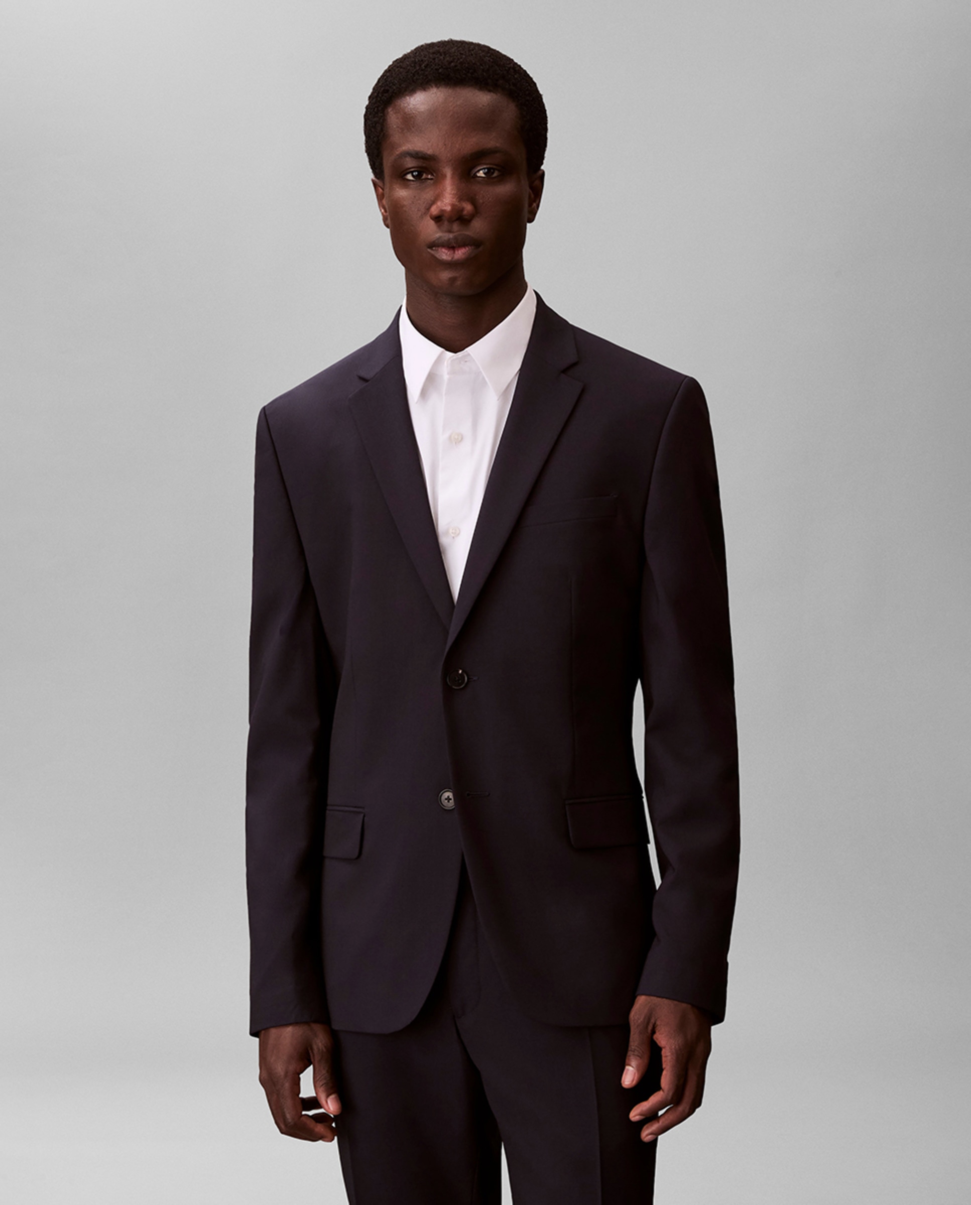 Blazer de Fato Slim Fit Azul-marinho-1