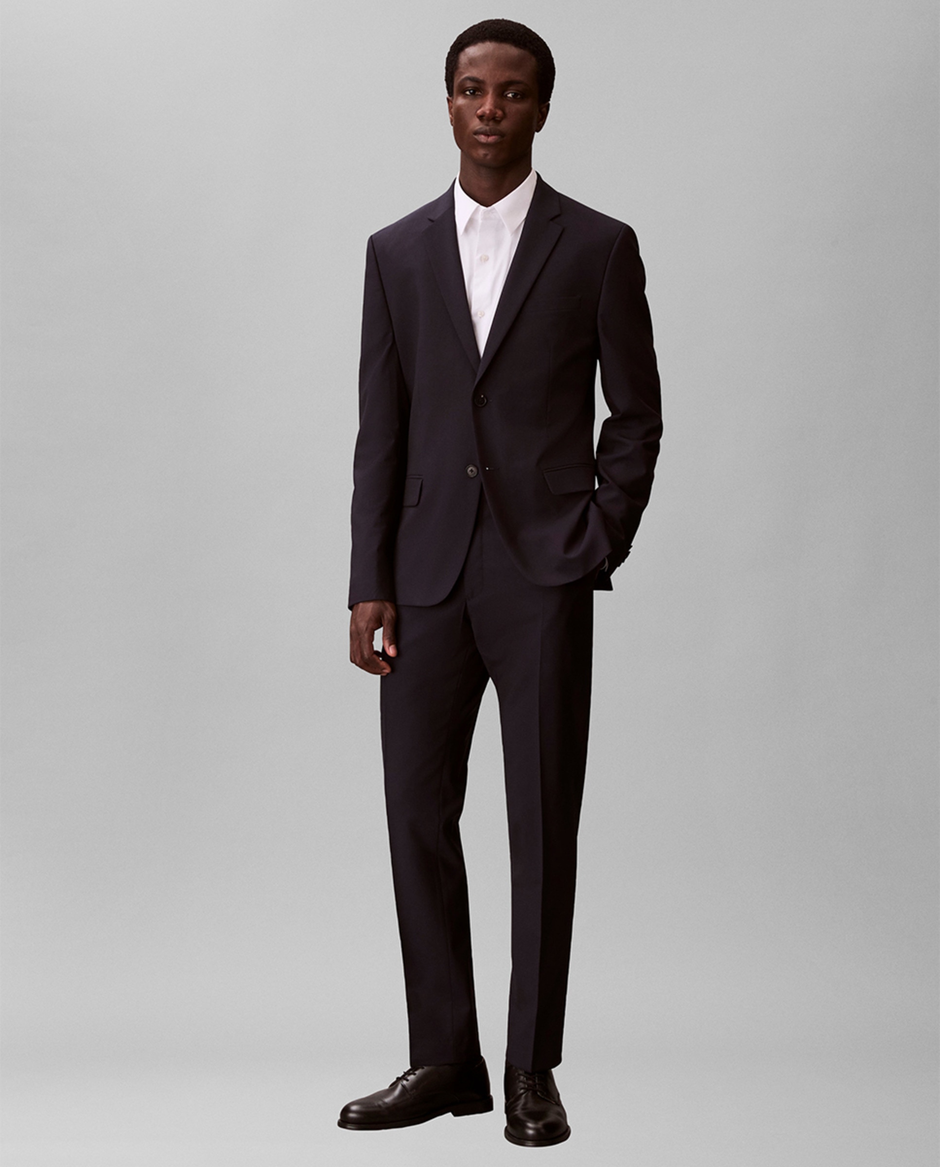 Blazer de Fato Slim Fit Azul-marinho-7