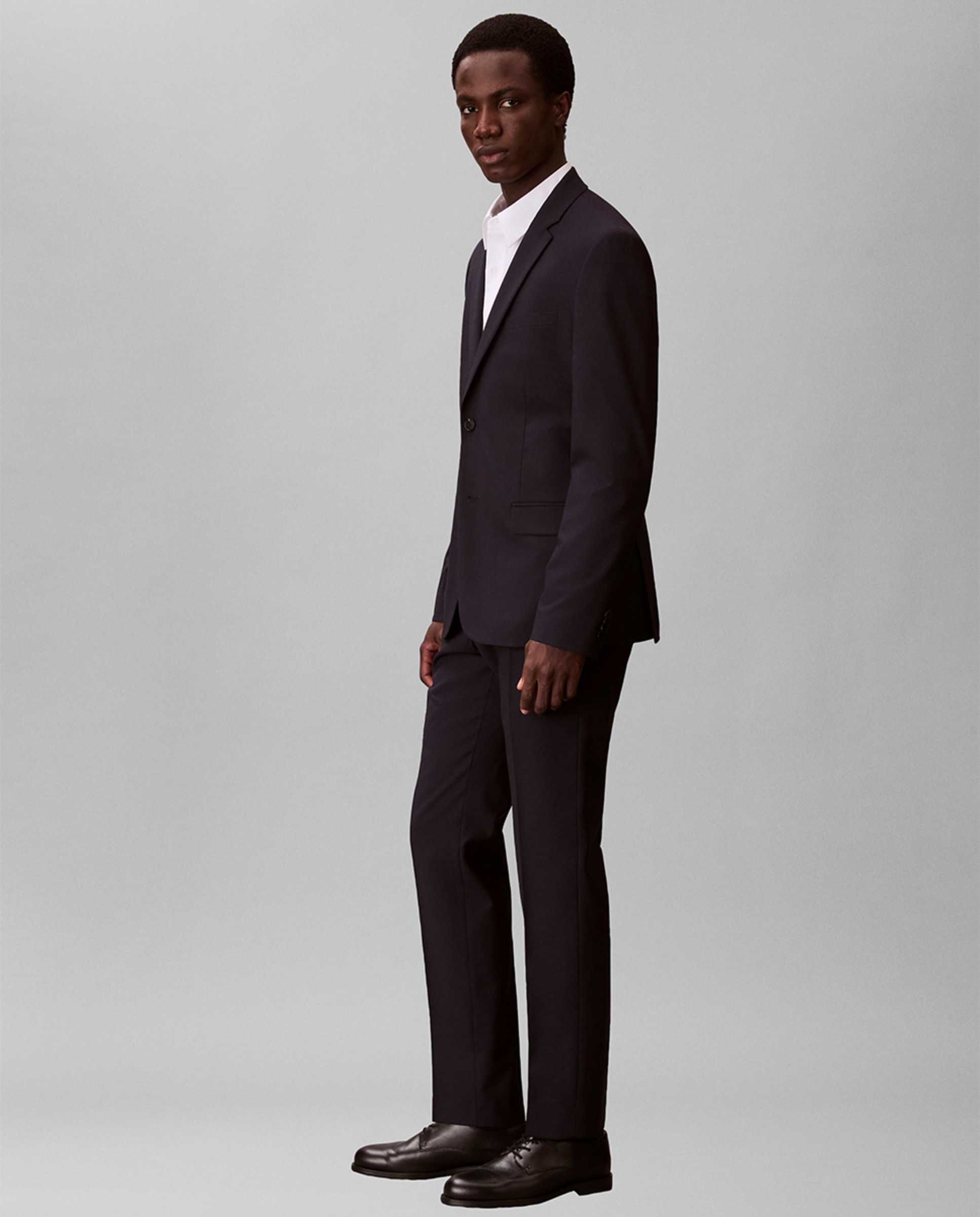 Blazer de Fato Slim Fit Azul-marinho-4