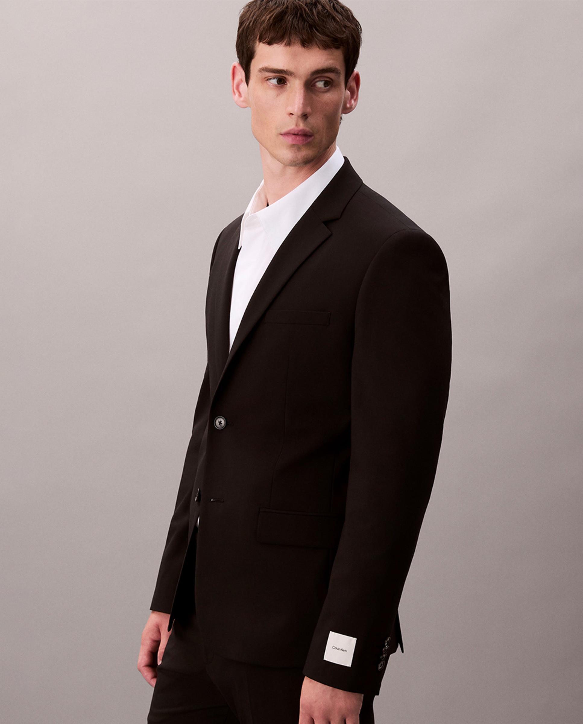 Blazer de Fato Slim Fit Preto-4