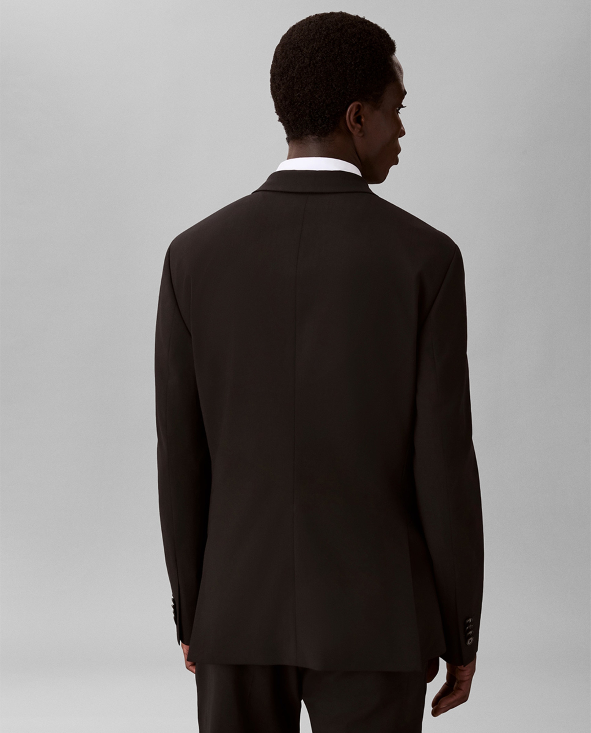 Blazer de Fato Slim Fit Preto-2