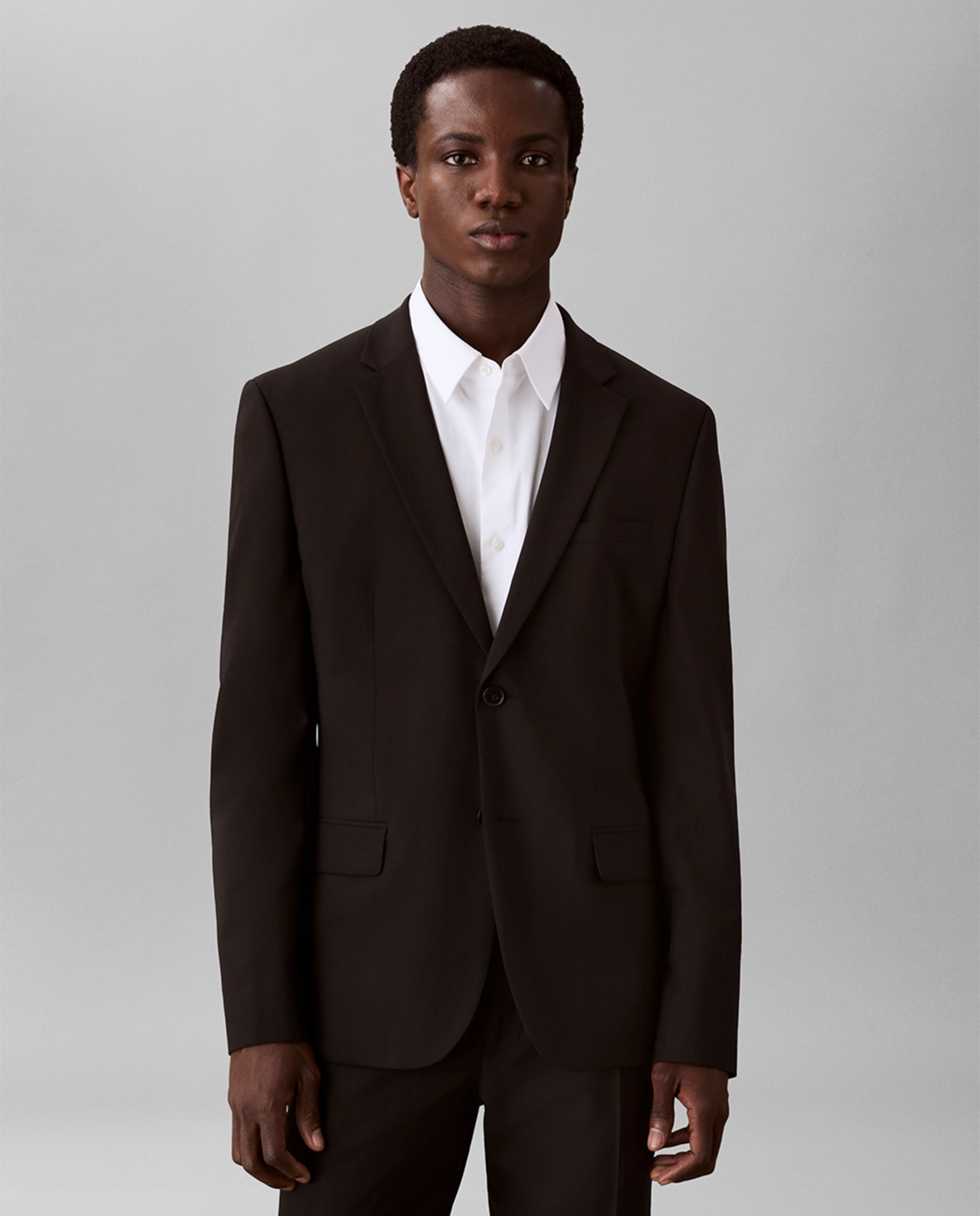 Blazer de Fato Slim Fit Preto-1