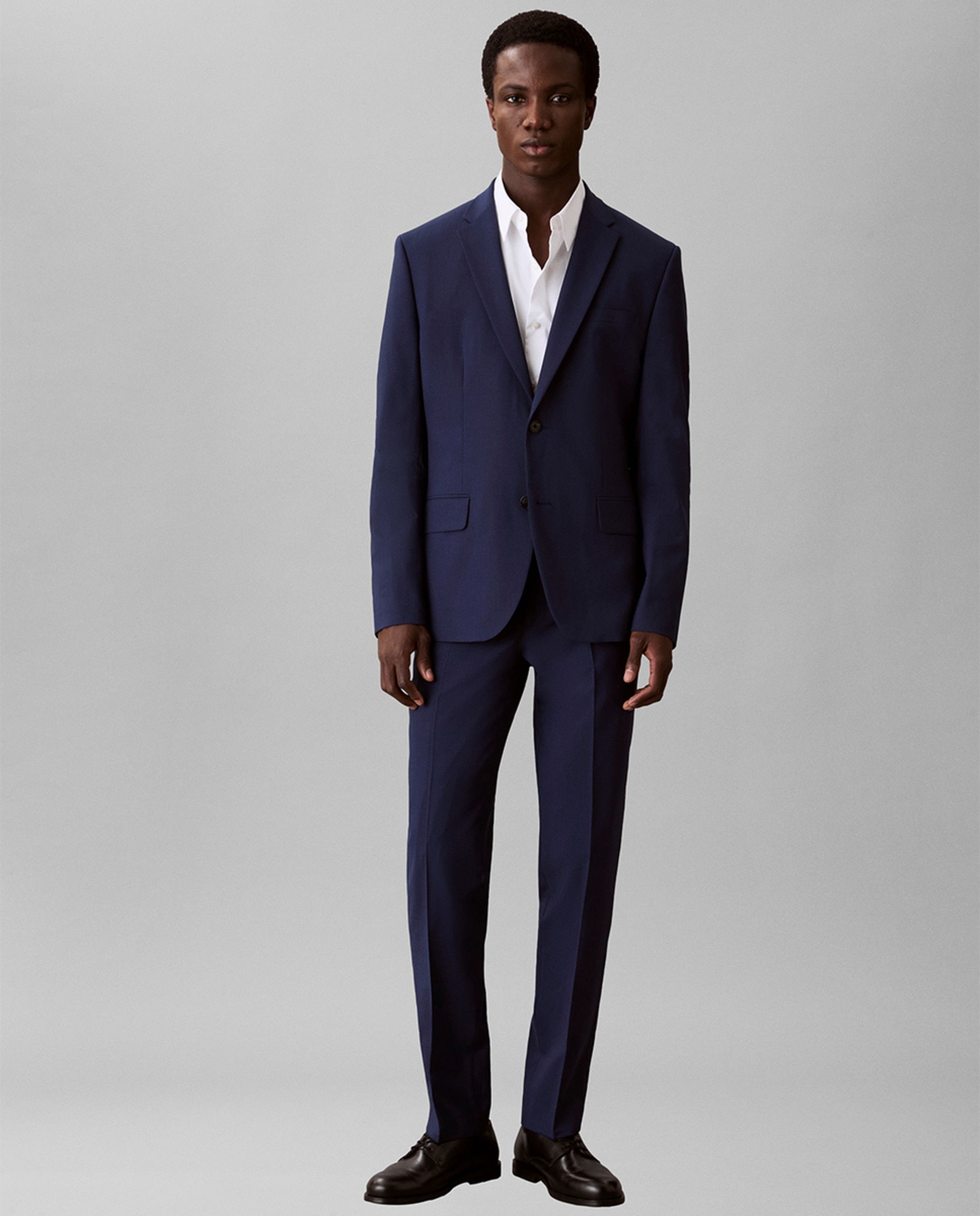 Blazer de Fato Classic Fit Azul-6