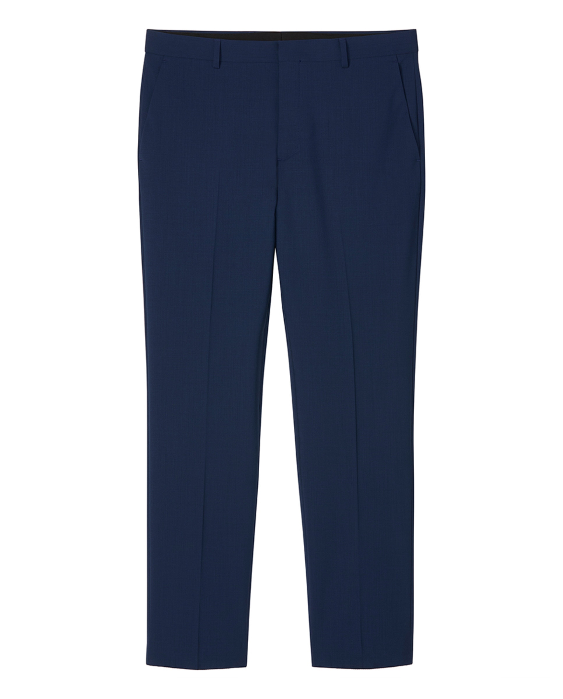 Calças de Fato Classic Fit Azul-5