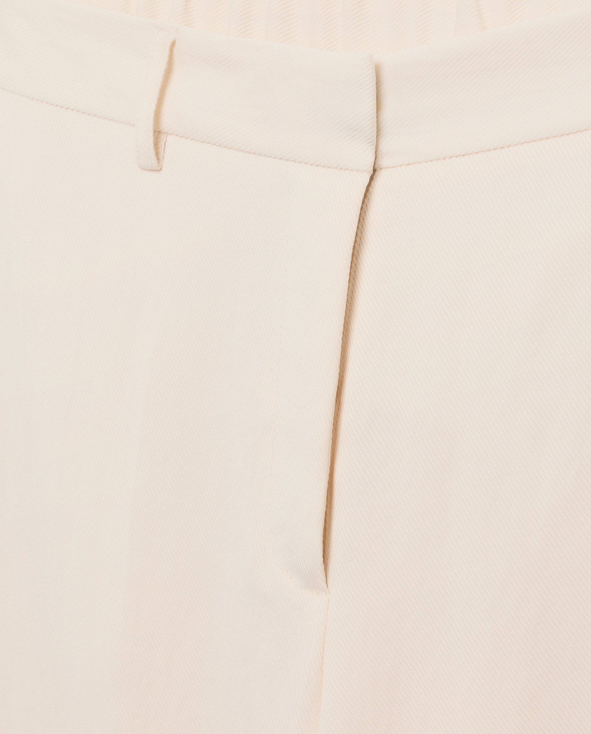 Calças Largas Lisas de Crinkle 120 Cru-5