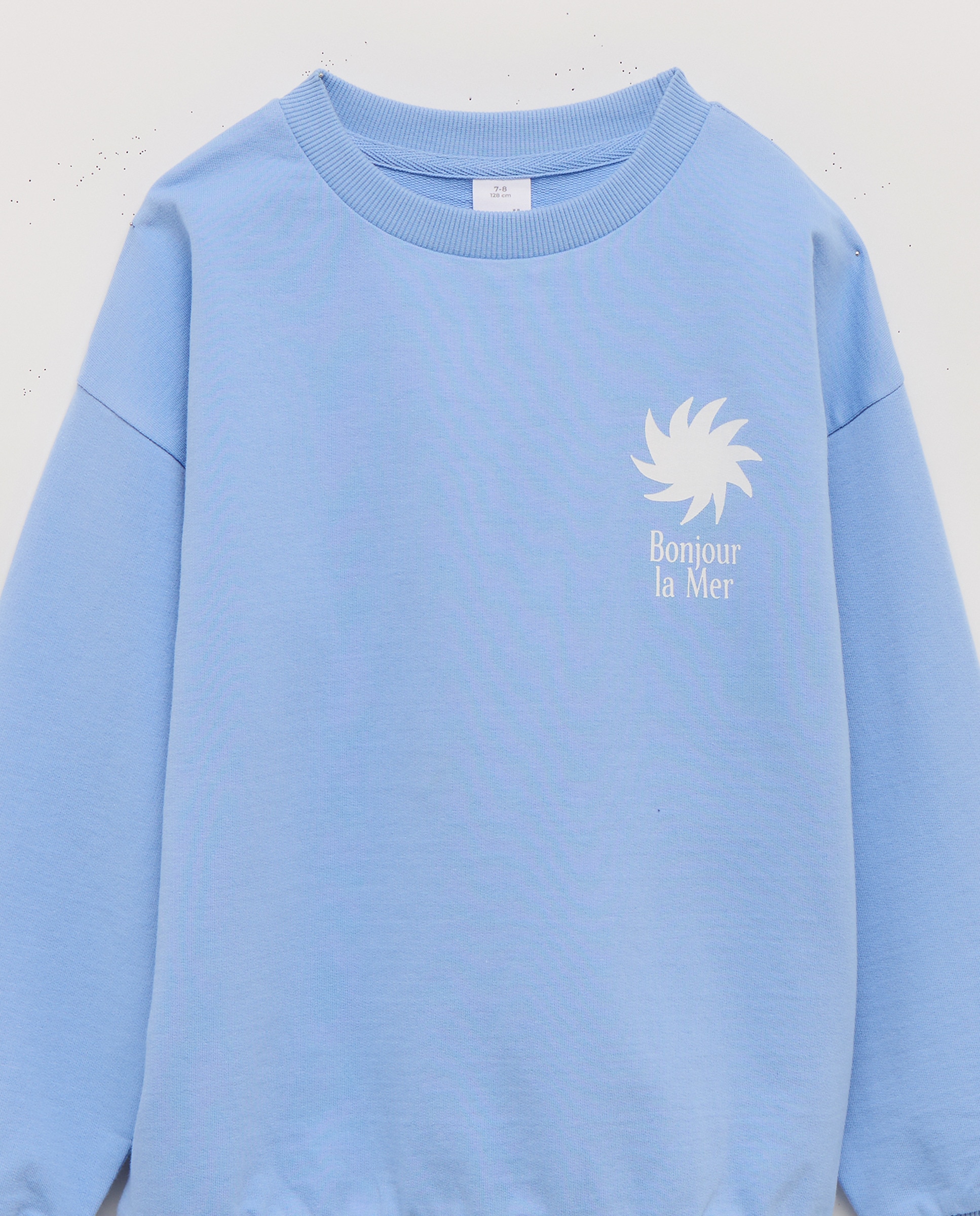 Imagen 0 de Sudadera de niño cuello caja estampada