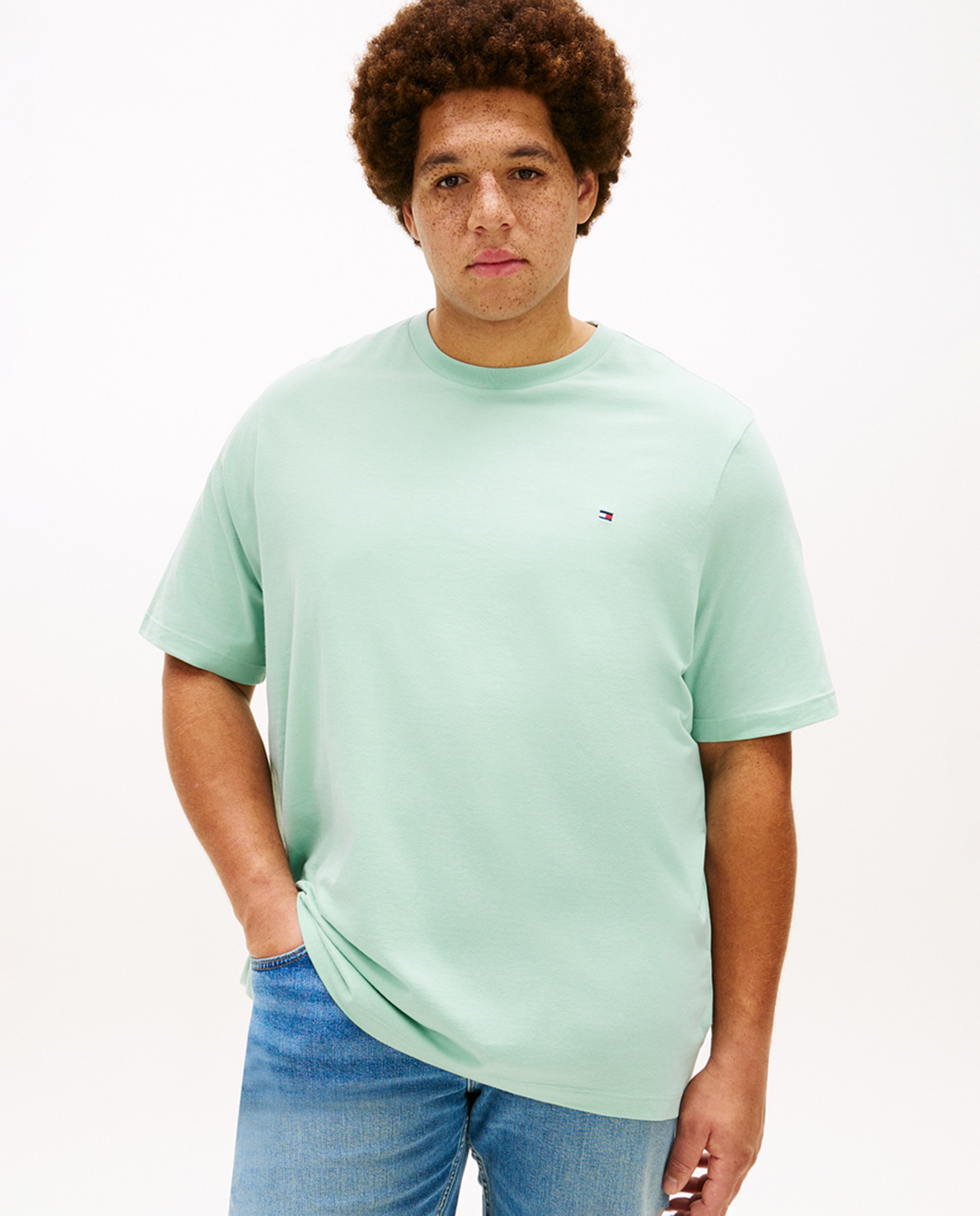 Imagem 0 de T-shirt de Manga Curta Lisa Tamanhos Grandes