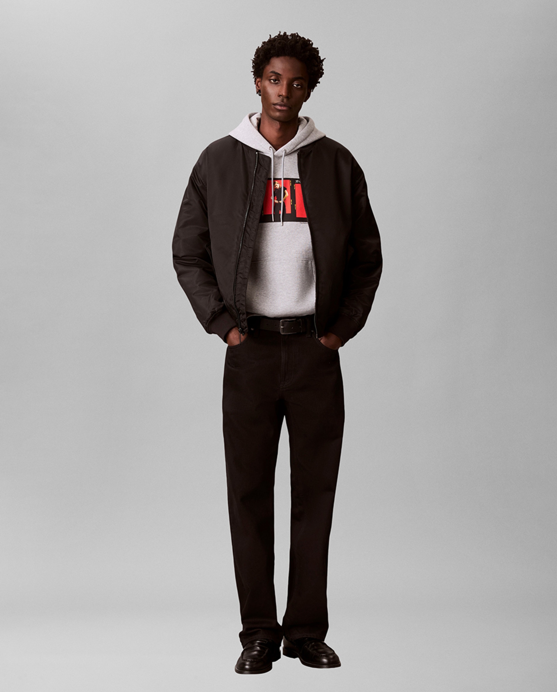 Sweatshirt com capuz Cinzento-5