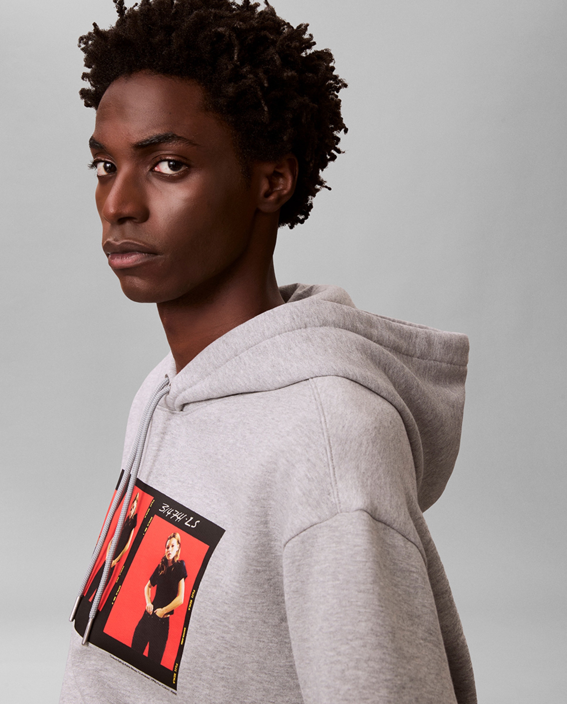 Sweatshirt com capuz Cinzento-4