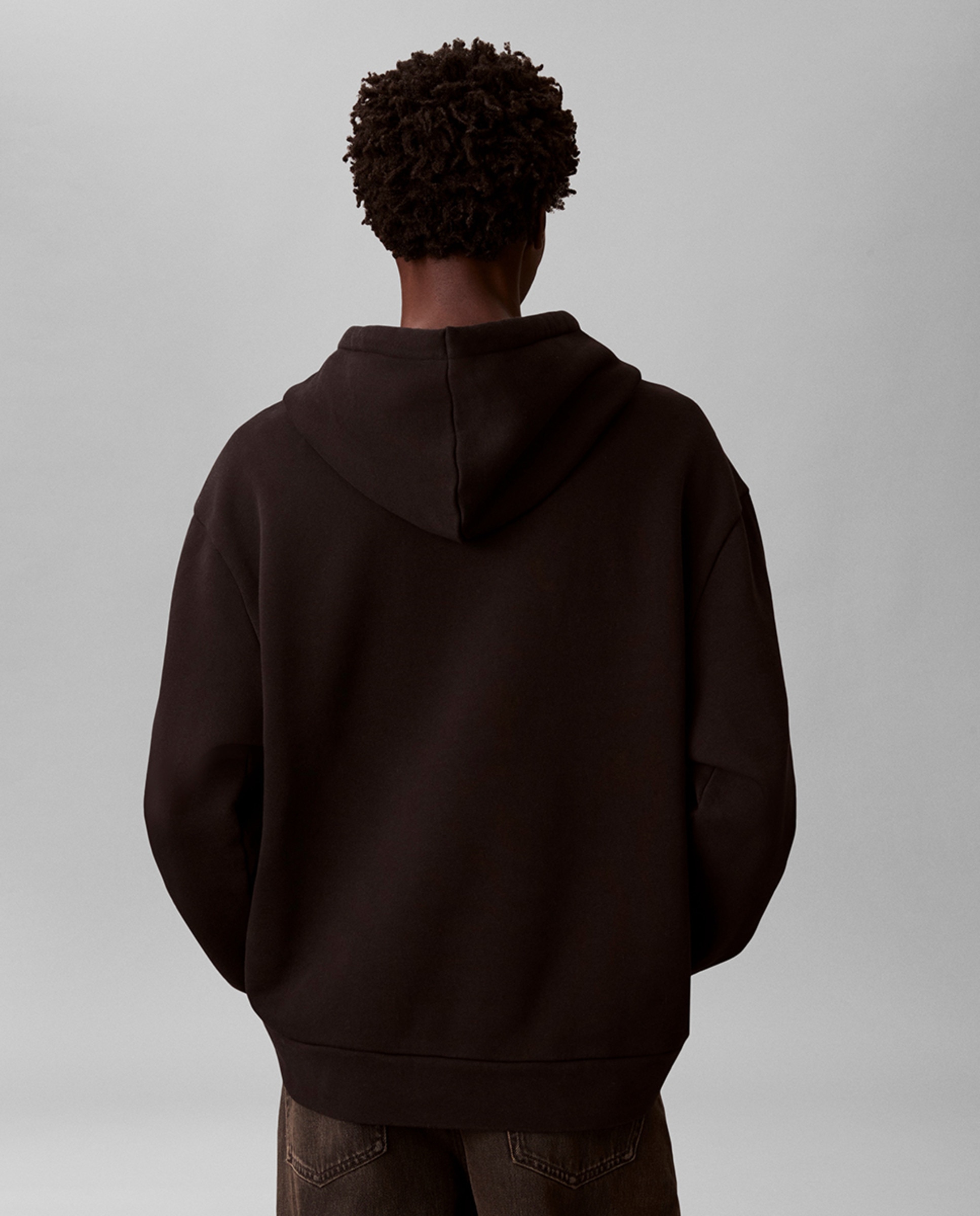 Sweatshirt com capuz Preto-2