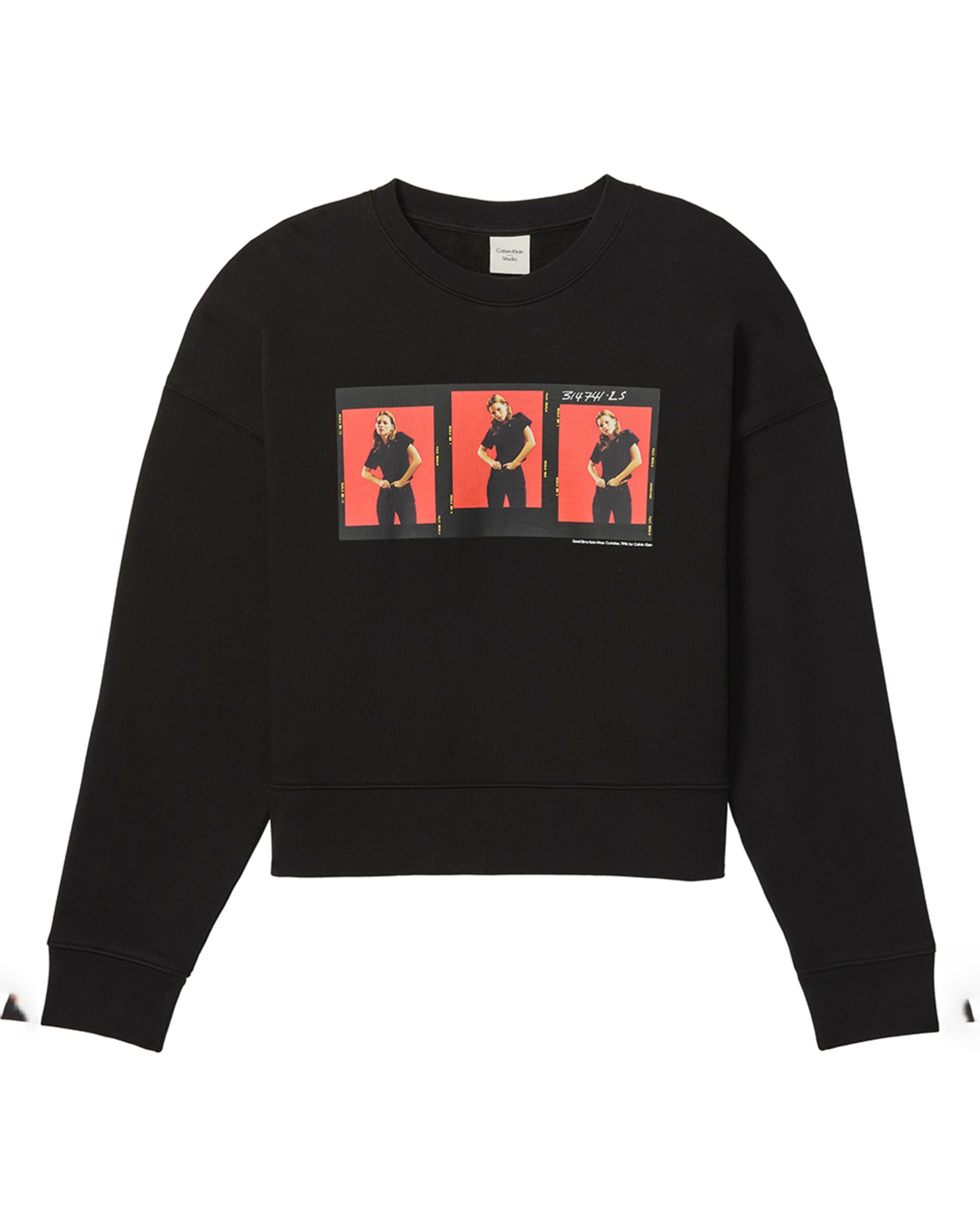 Sweatshirt Cropped Fit Preto-1