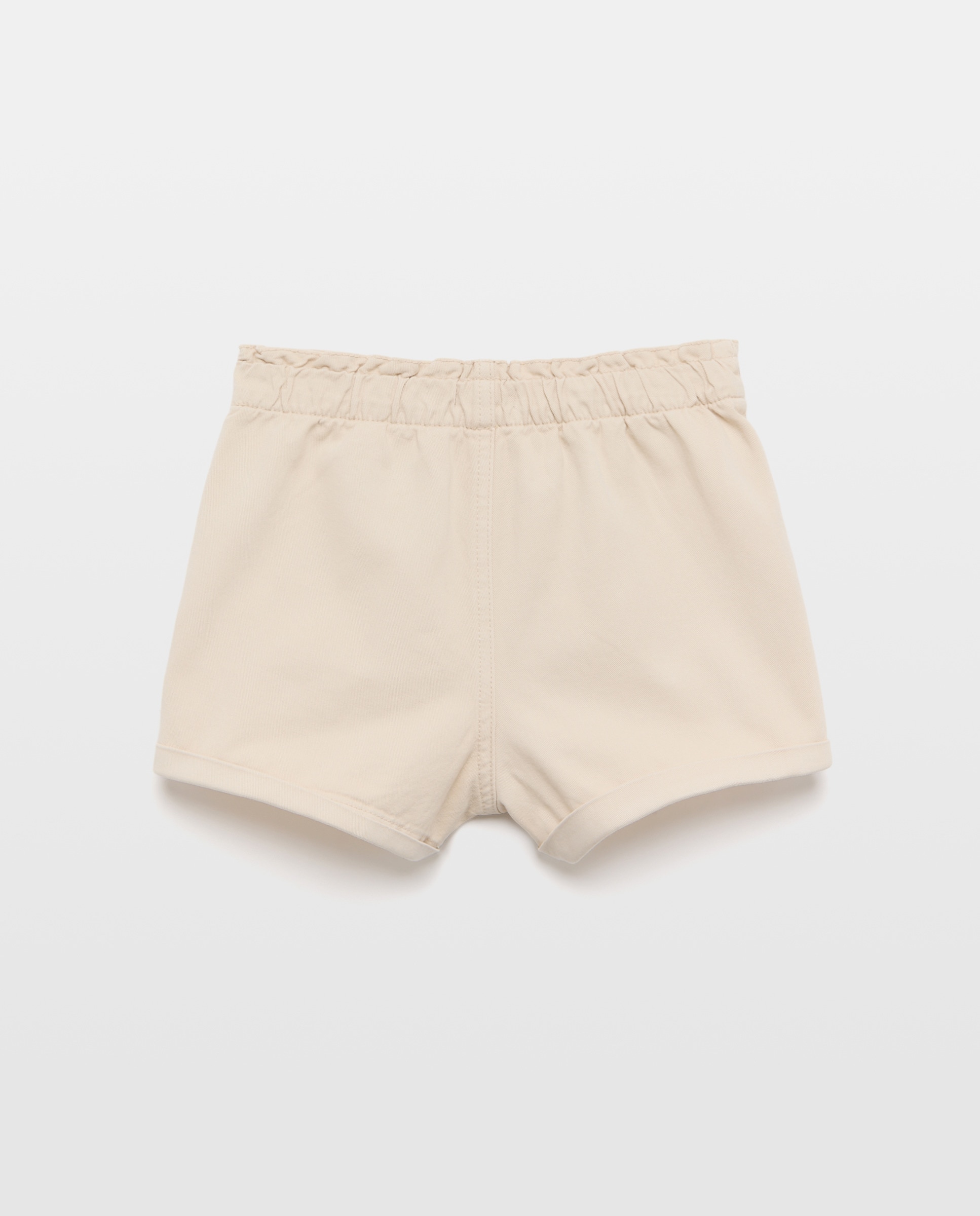 Short niña con bolsillos de twill Tostado-2