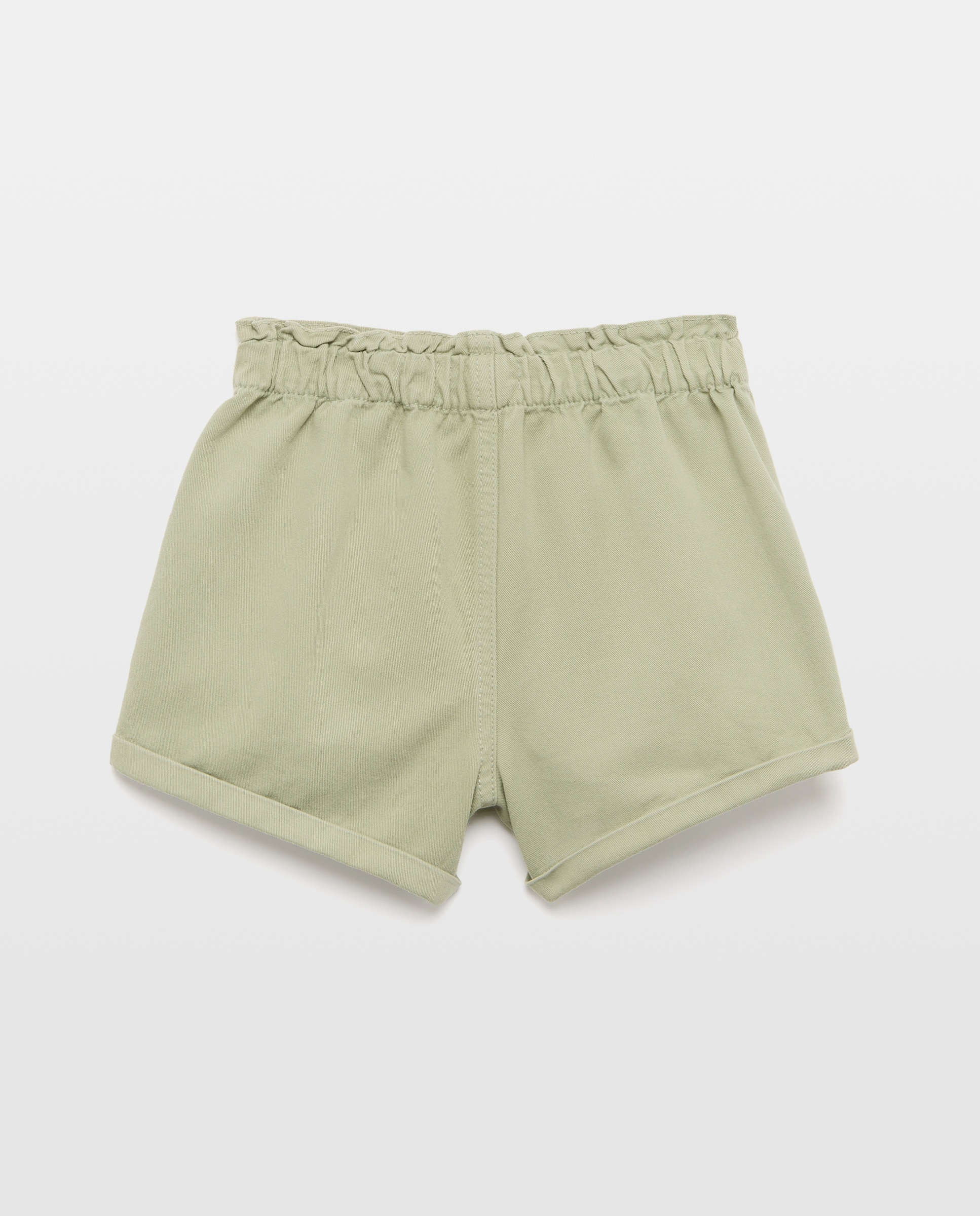 Short niña con bolsillos de twill 520 Kaki-2