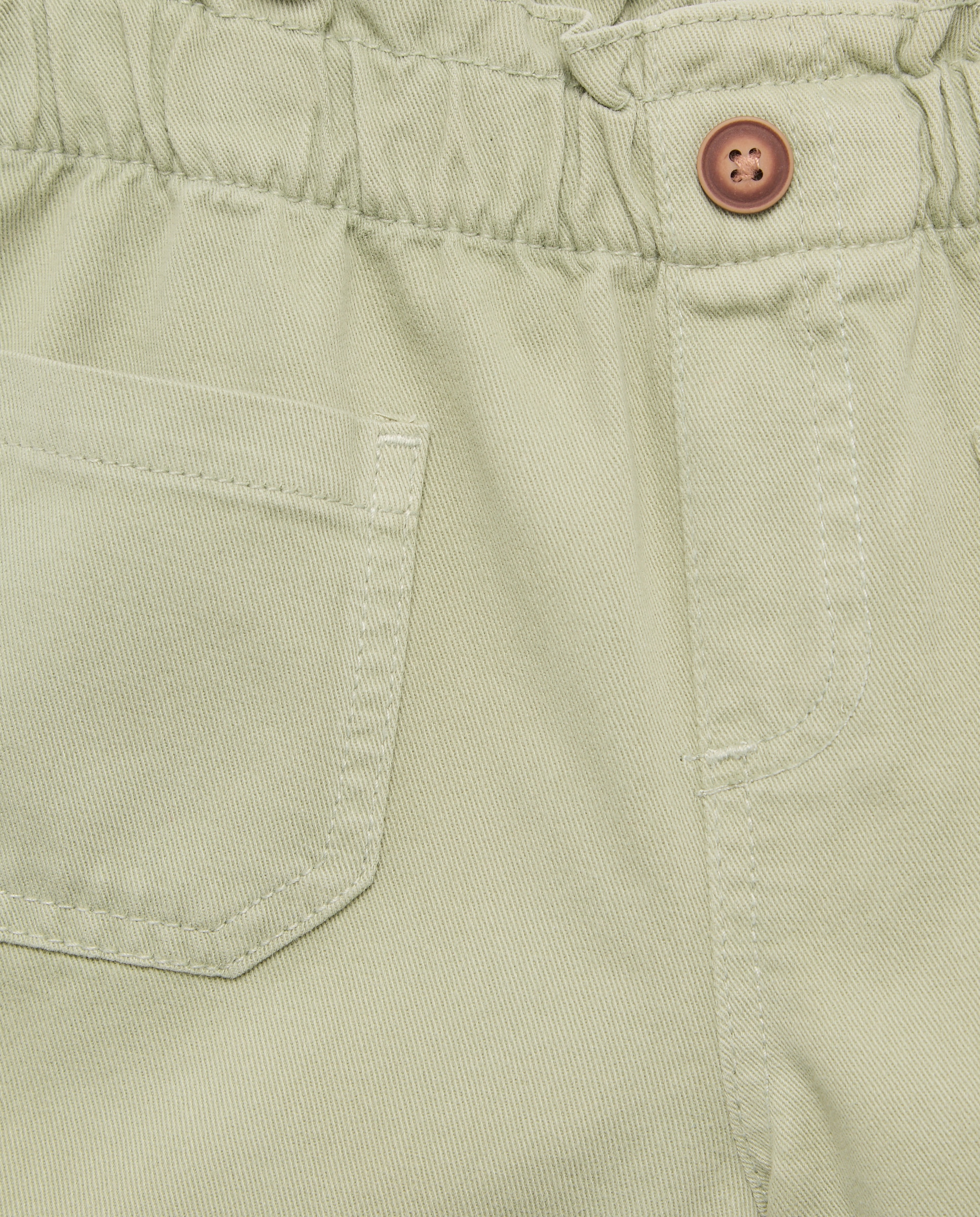 Short niña con bolsillos de twill 520 Kaki-3