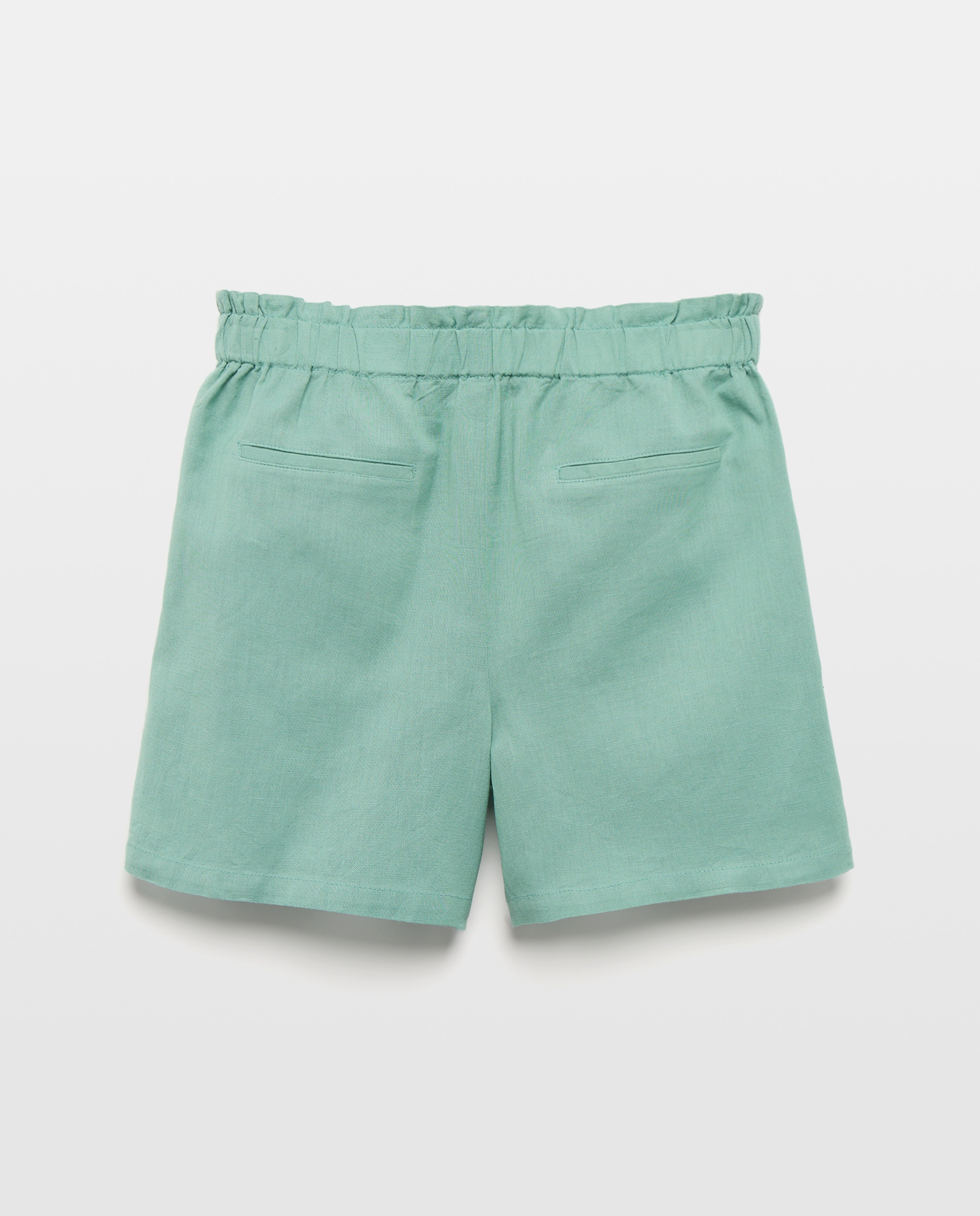 Short niña con bolsillos delanteros Verde-2