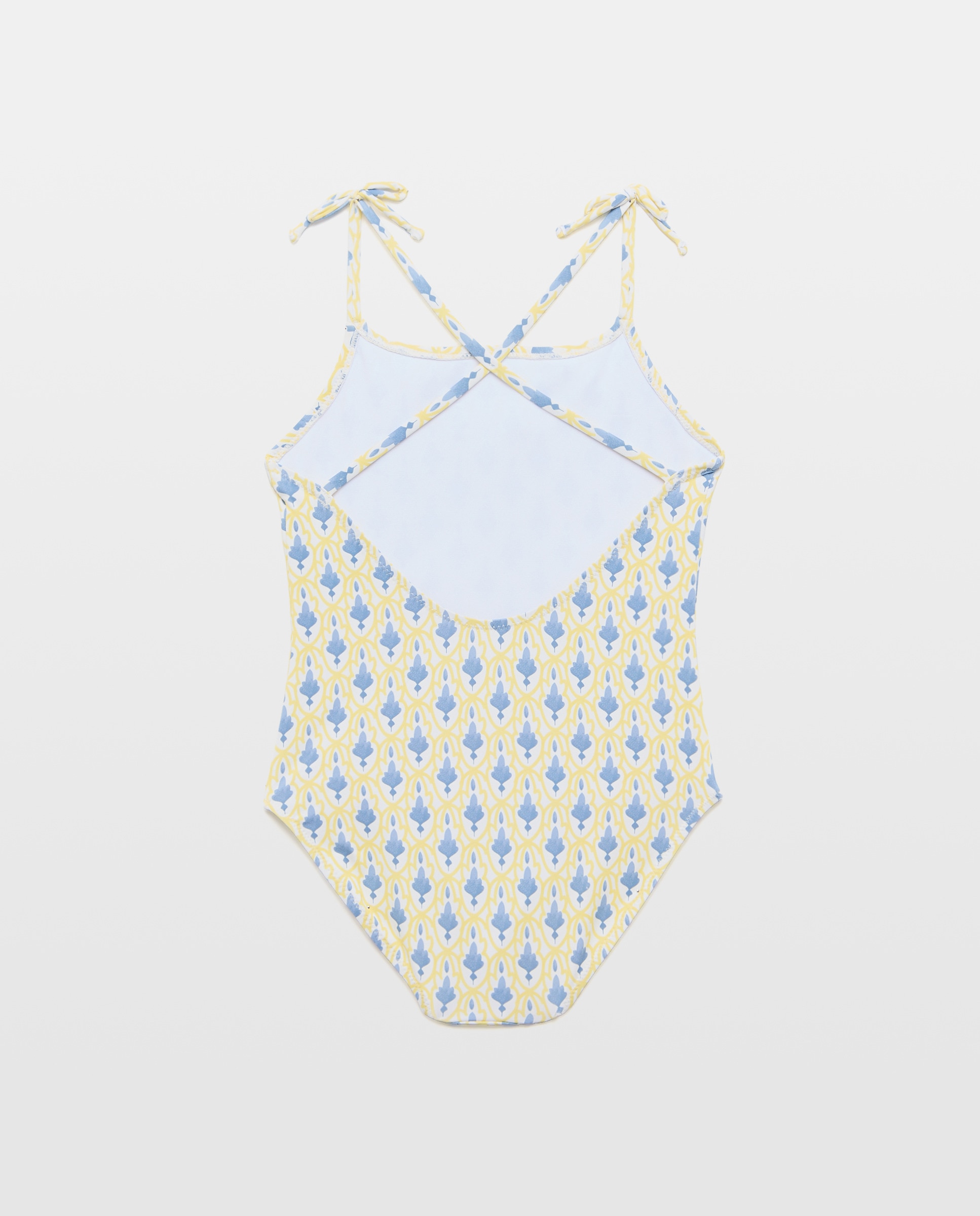 Bañador niña flor lis 300 Amarillo-2