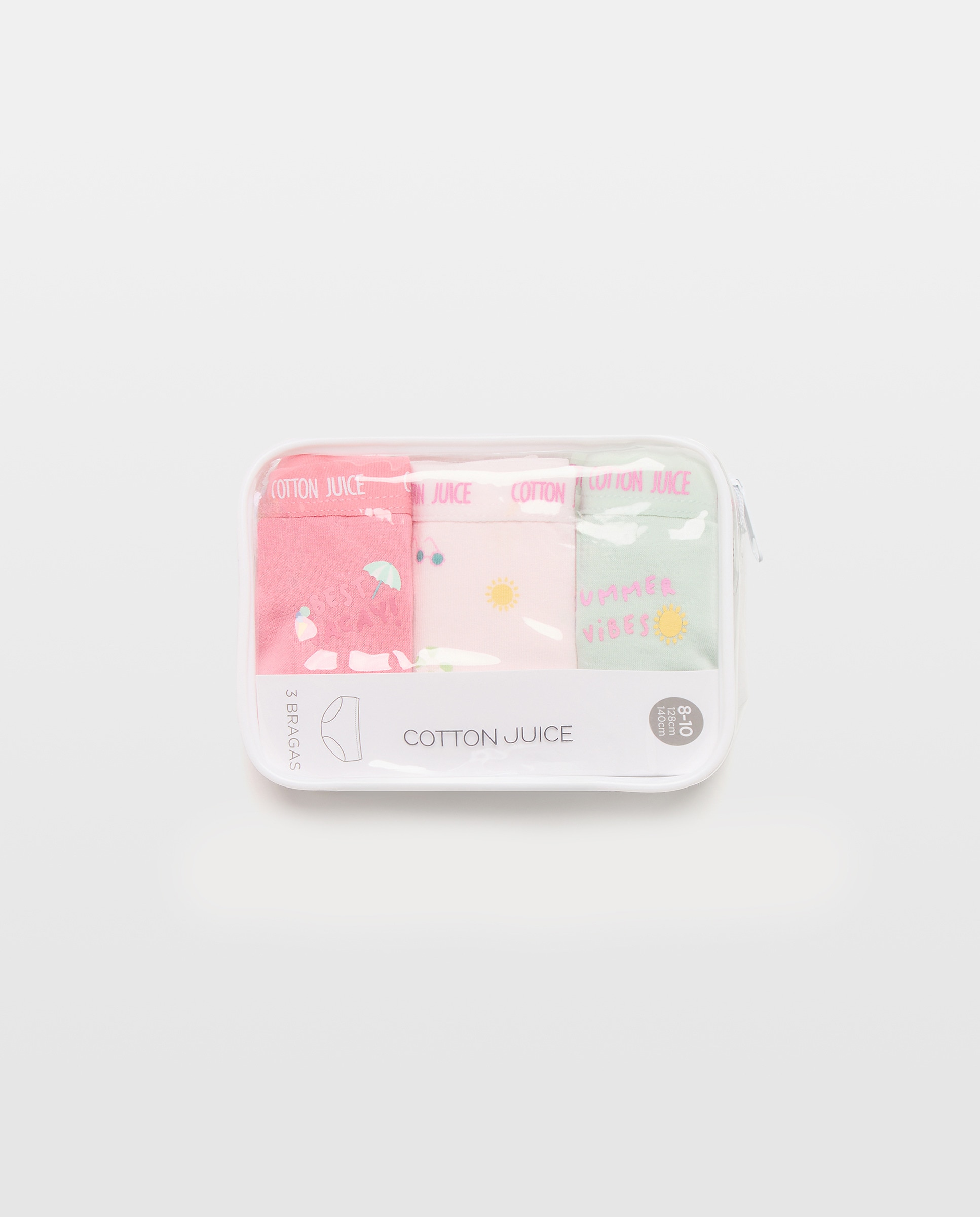 Pack de 3 Cuecas pela Anca com Estampado Minimins Cotton Juice Multicolor-4