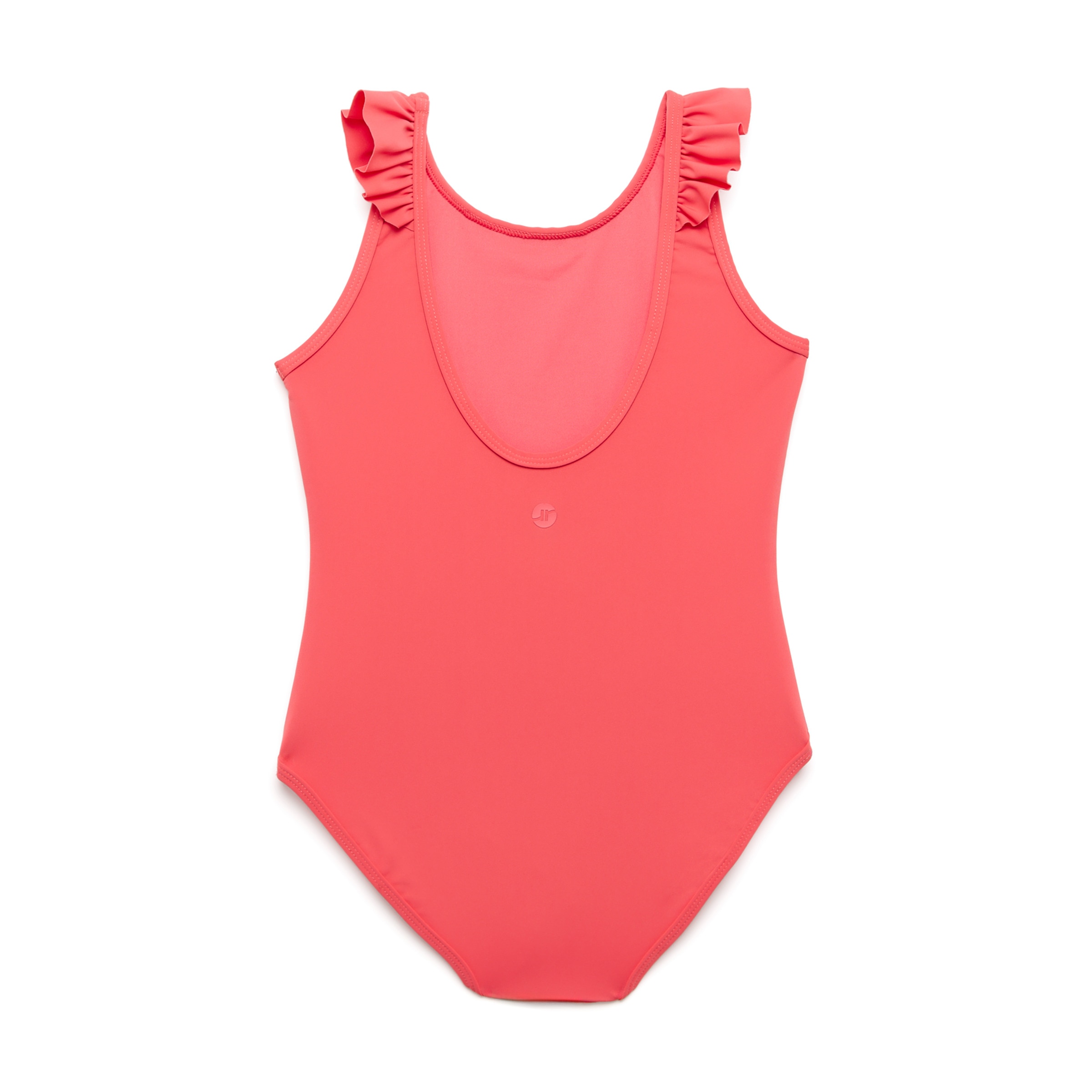 Bañador Niña Tirante Volante 200 Rosa-2