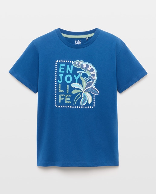 Imagem 0 de T-shirt de Algodão Joy Selva com Iguana