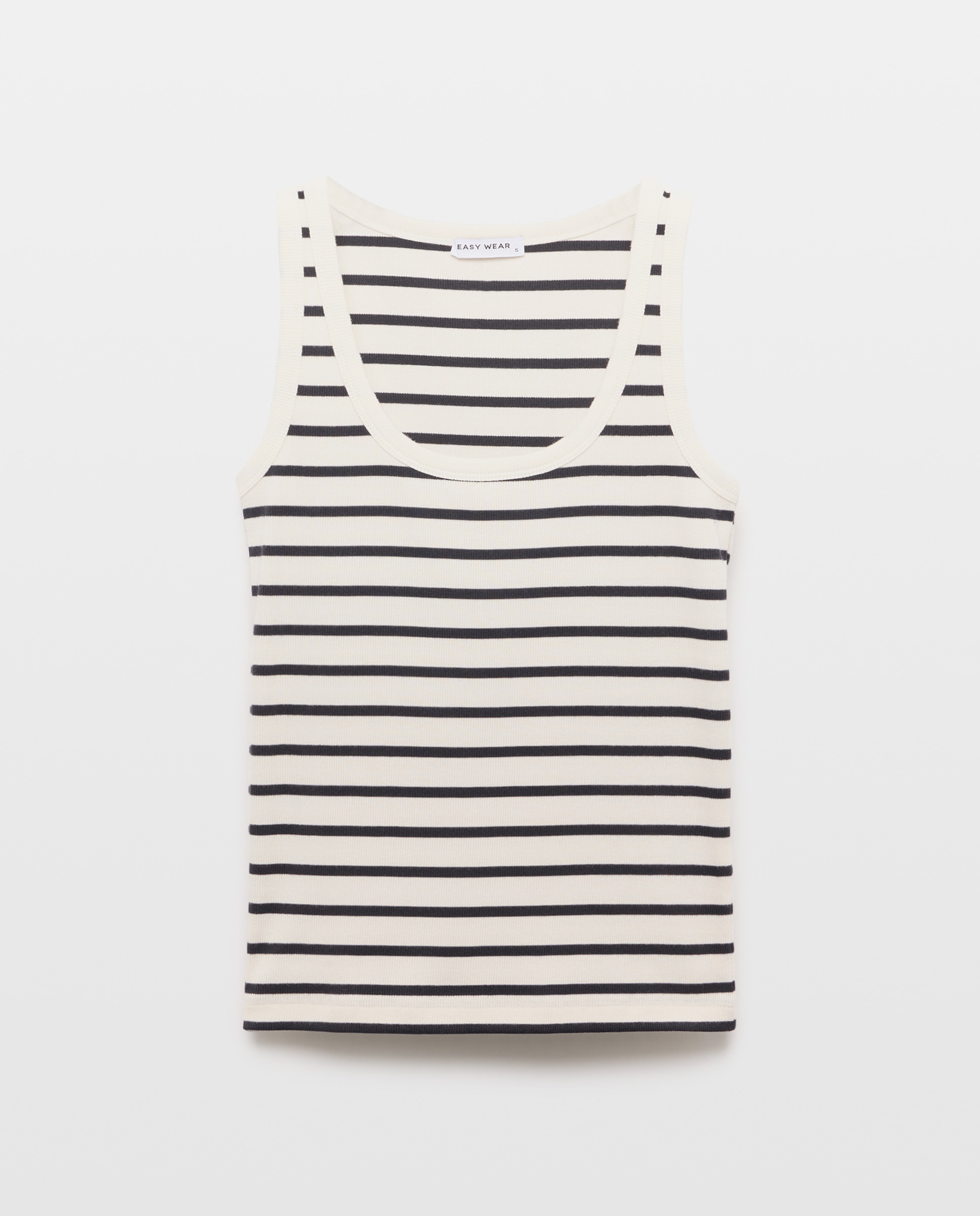 T-shirt Lisa sem Mangas Branco-4