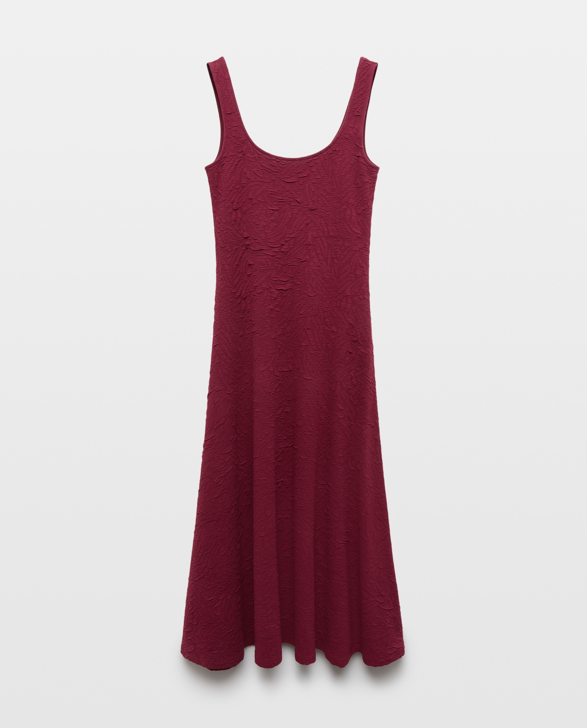 Vestido de Alças Midi Bordeaux-4