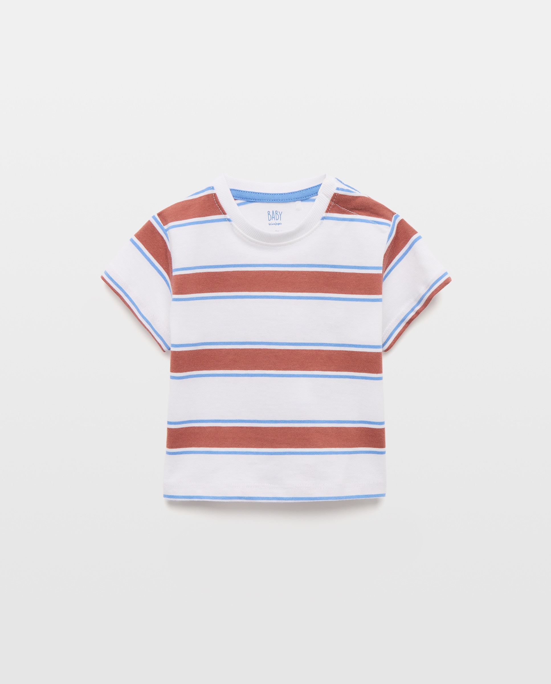 Imagem 0 de T-shirt às Riscas de Bebé com Manga Curta