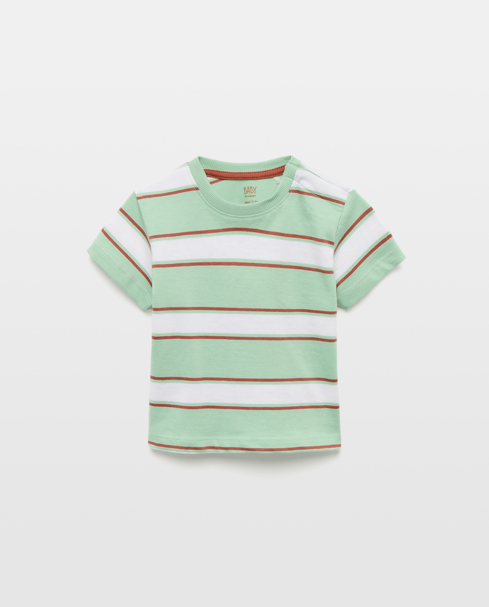 Imagem 0 de T-shirt às Riscas de Bebé com Manga Curta