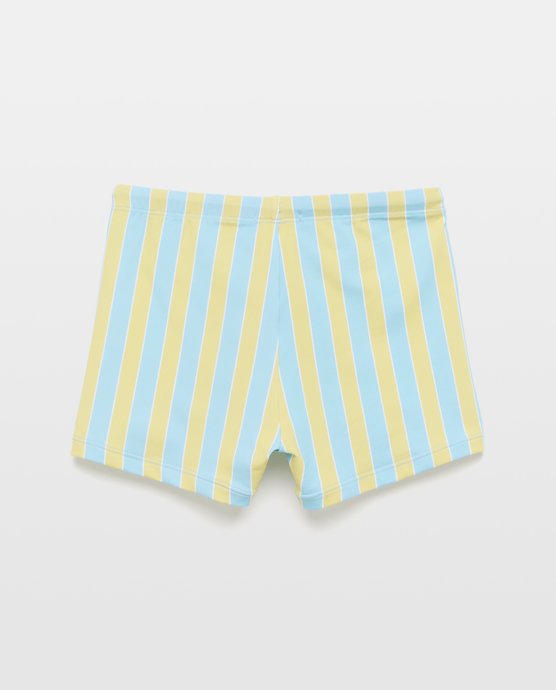 Bañador bóxer infantil raya tricolor 450 Turquesa-2