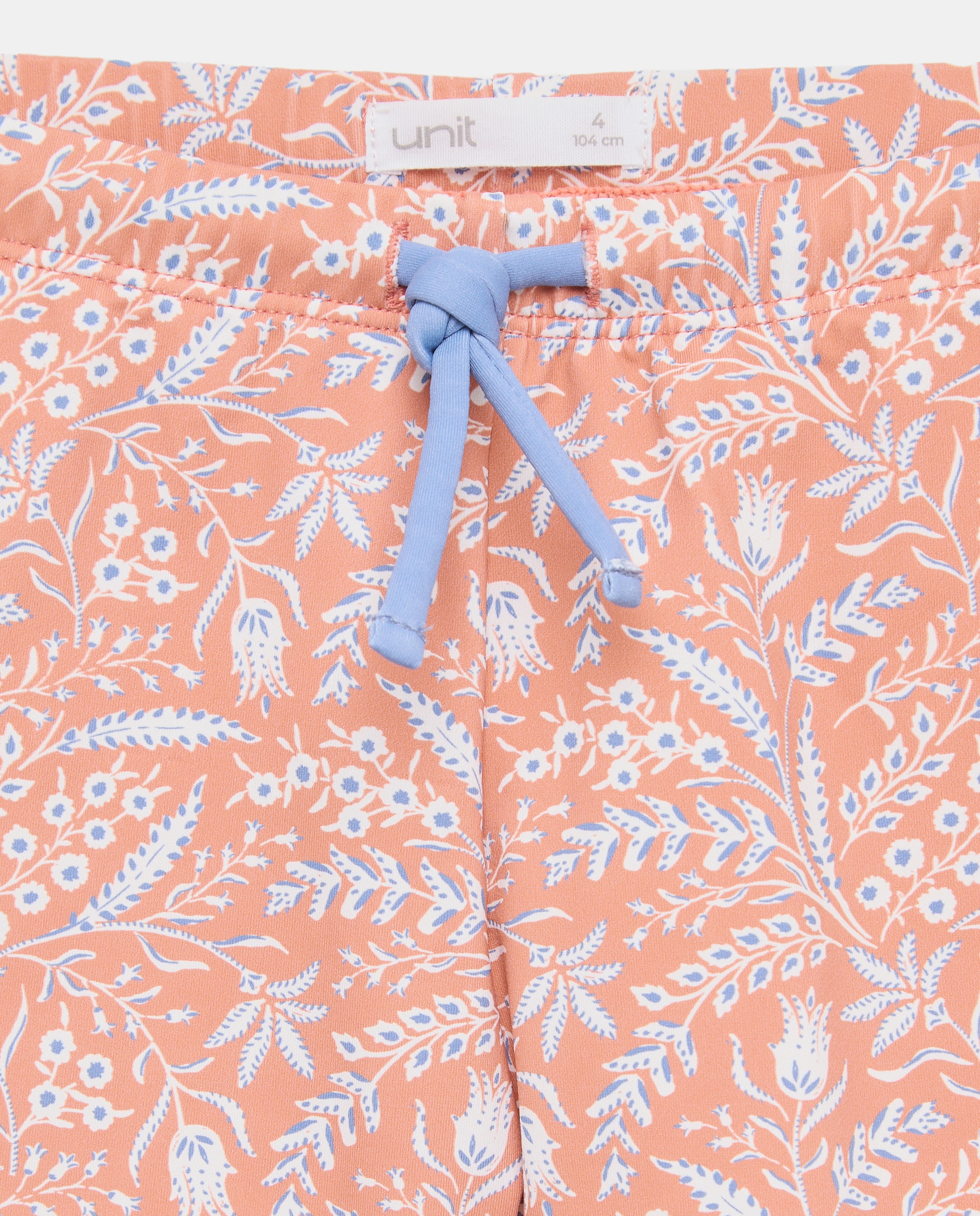Bañador bóxer infantil ramitas Naranja quemado-3