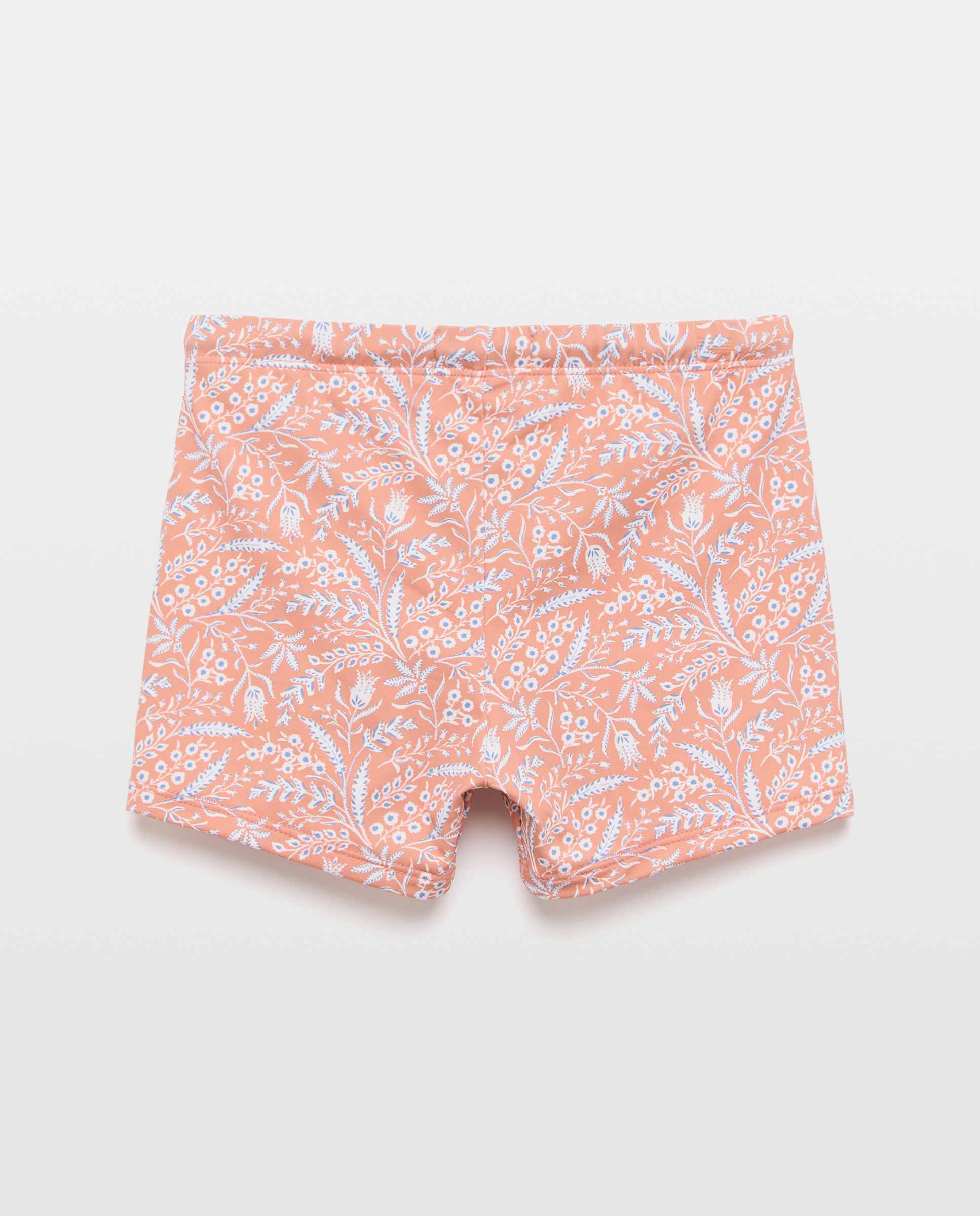 Bañador bóxer infantil ramitas Naranja quemado-2