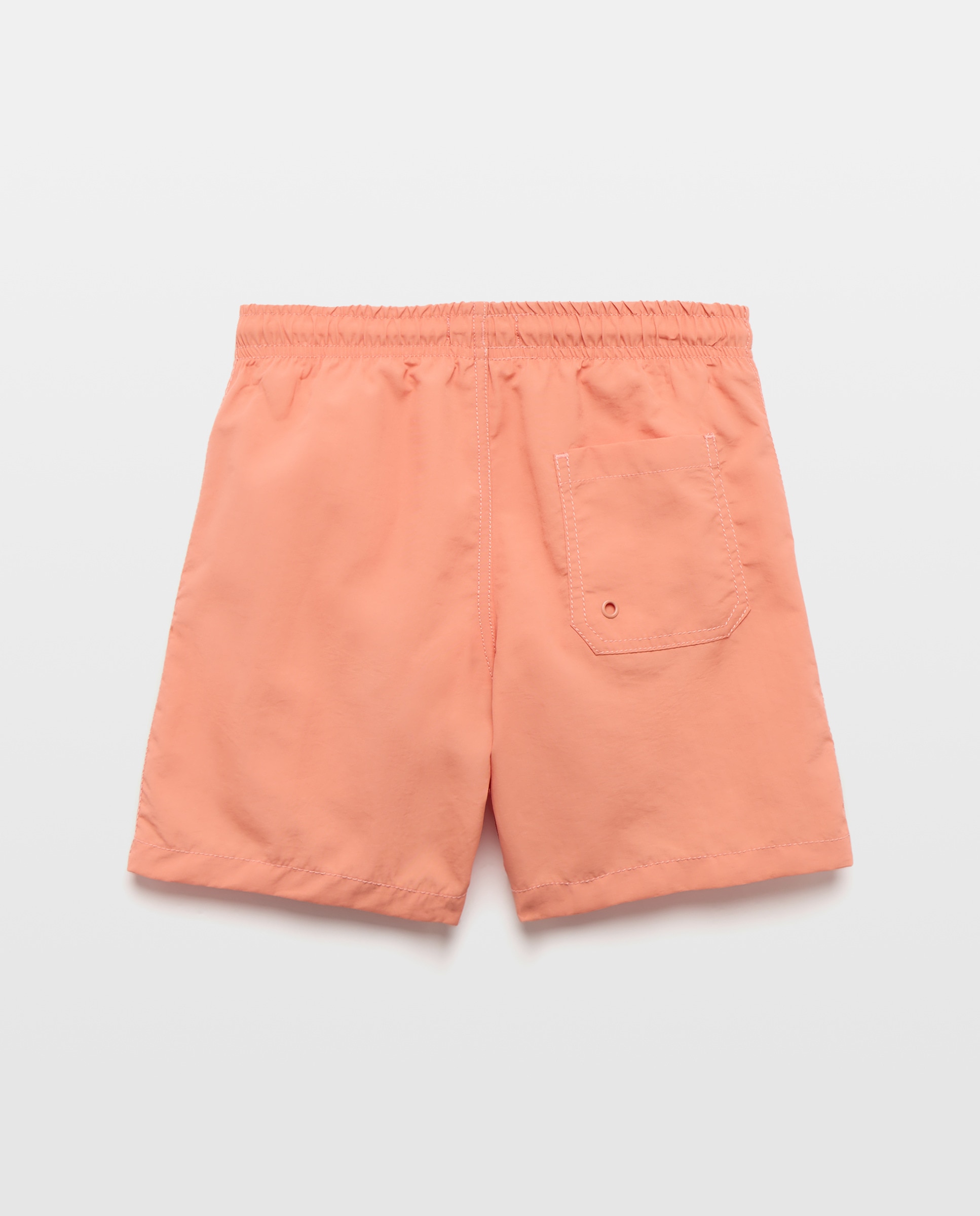 Bañador bermuda de niño liso 630 Coral-2