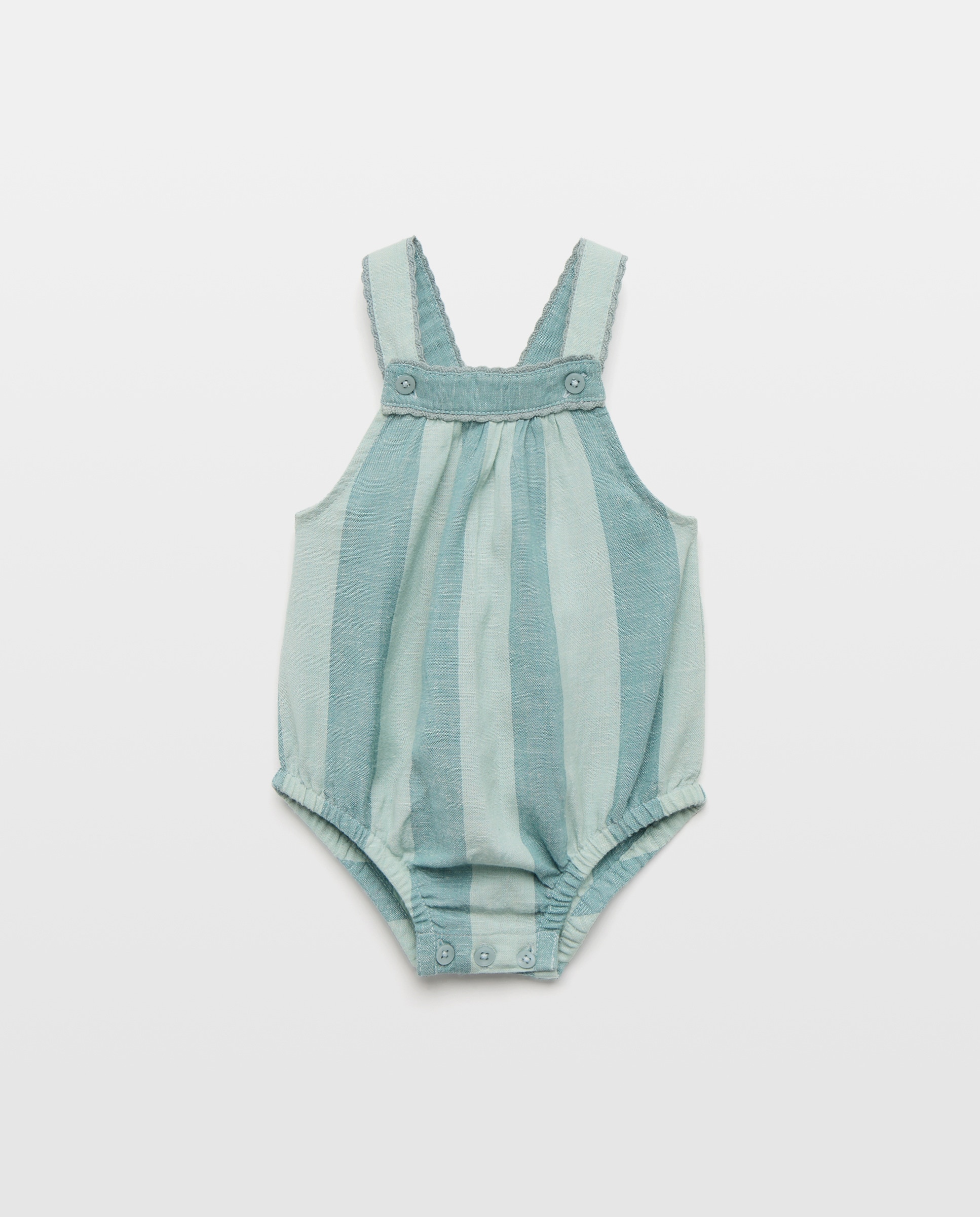 Imagen 0 de Ranita de recién nacido tirantes raya ancha