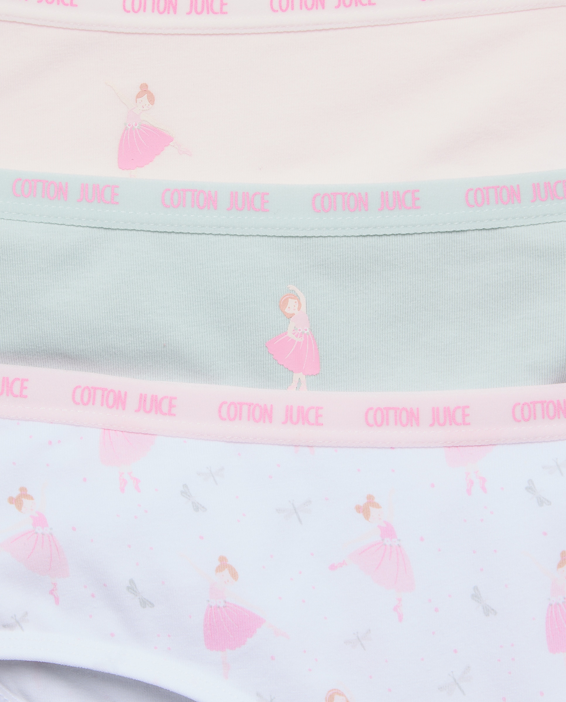 Pack de 3 Cuecas pela Anca com Estampado de Fantasia Cotton Juice Multicolor-3
