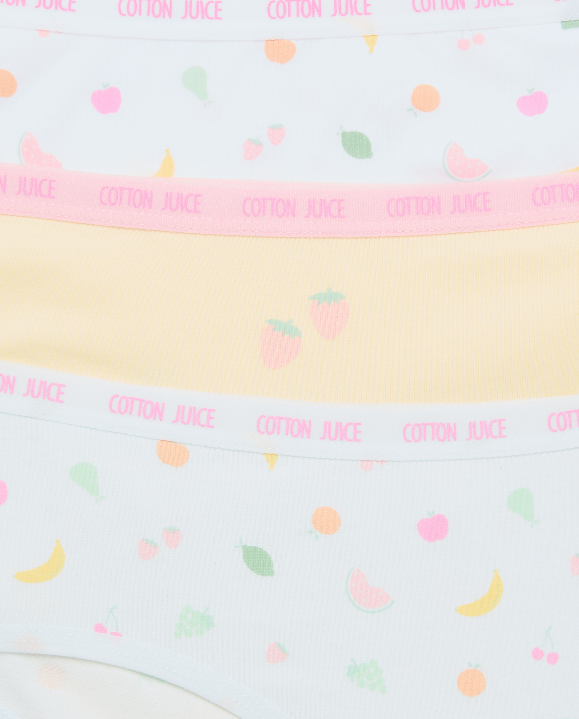 Pack de 3 Cuecas pela Anca com Estampado de Fantasia Cotton Juice Multicolor-3