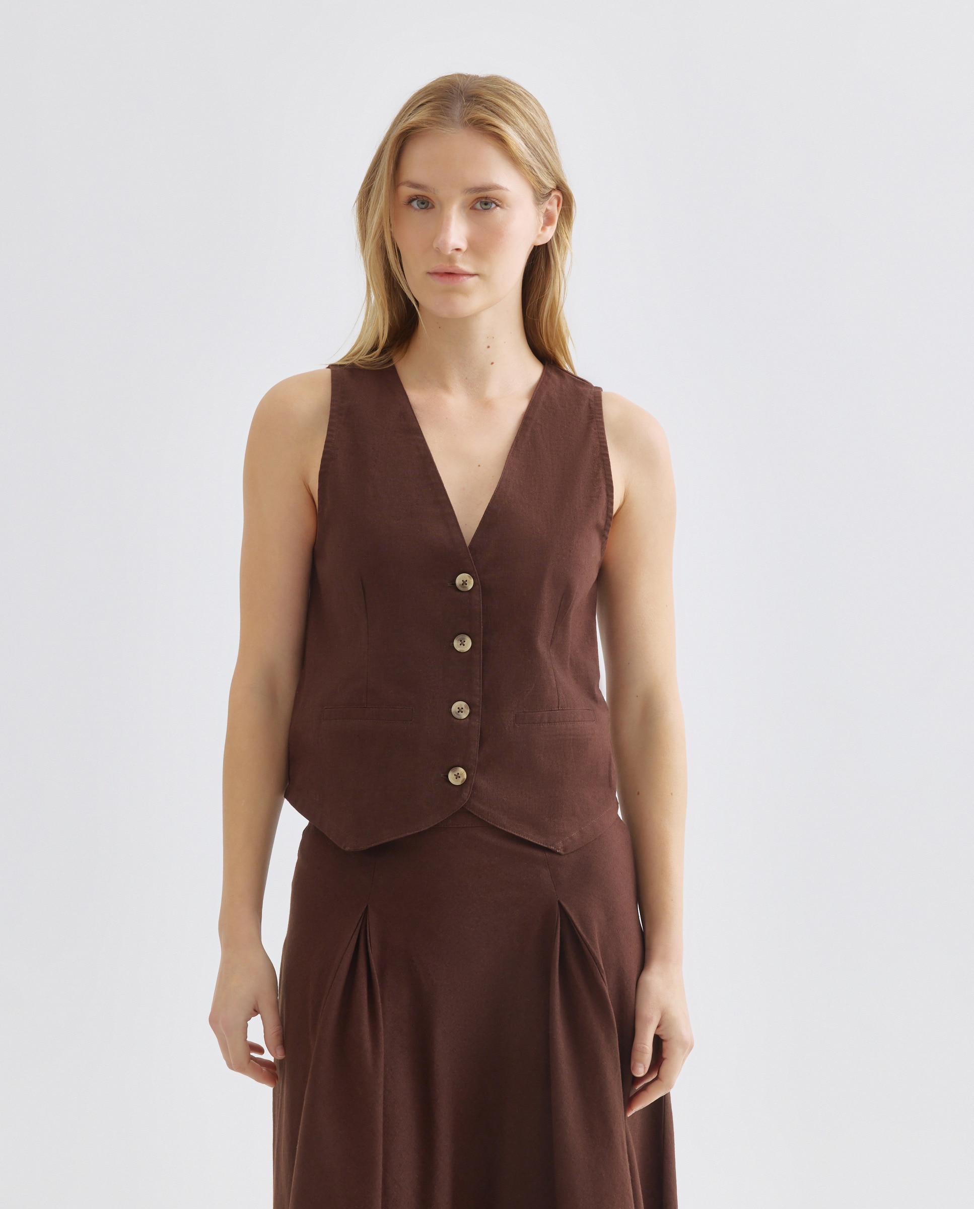 Imagen 0 de Chaleco de mujer total look