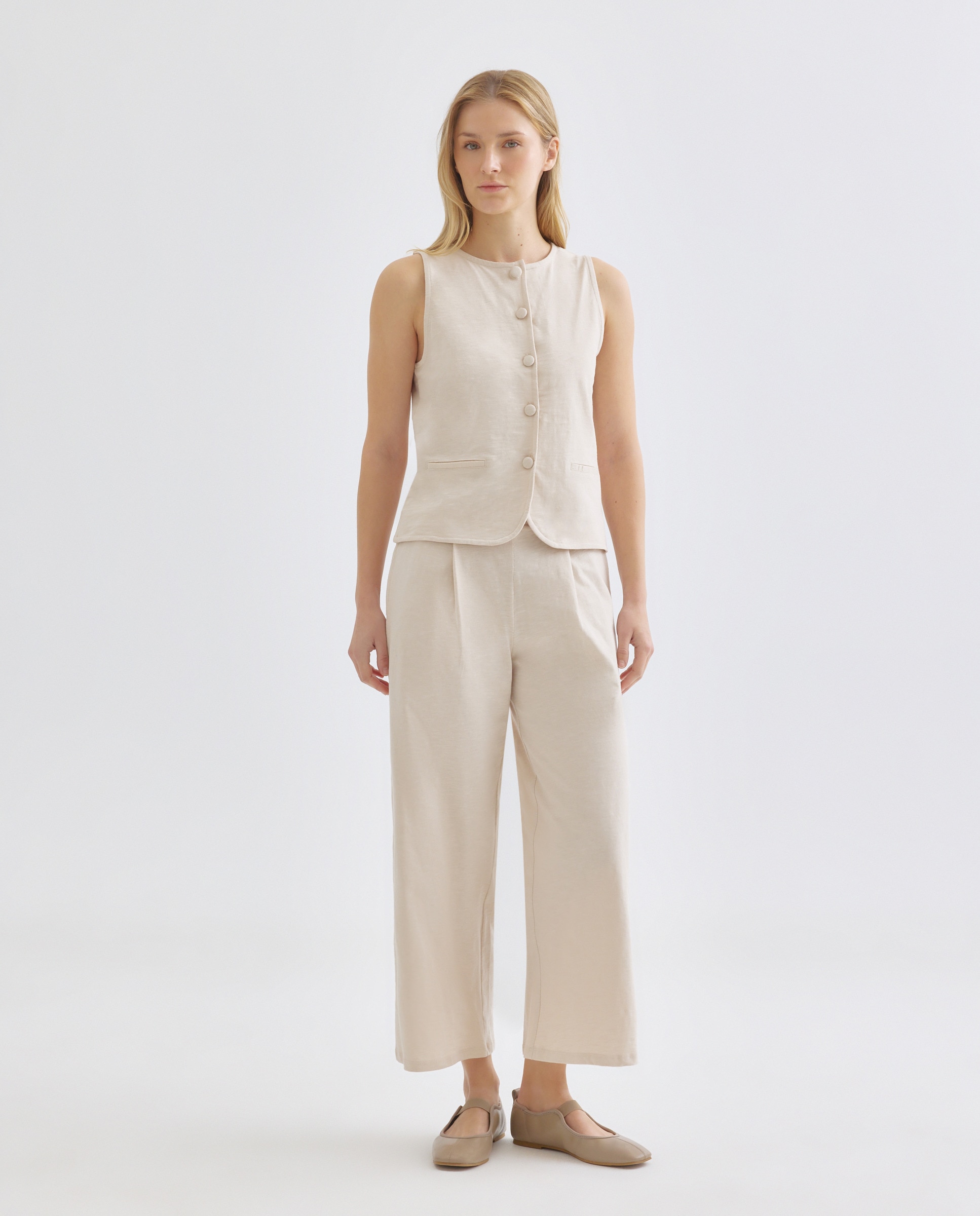 Imagen 0 de Pantalón de mujer de algodón ancho