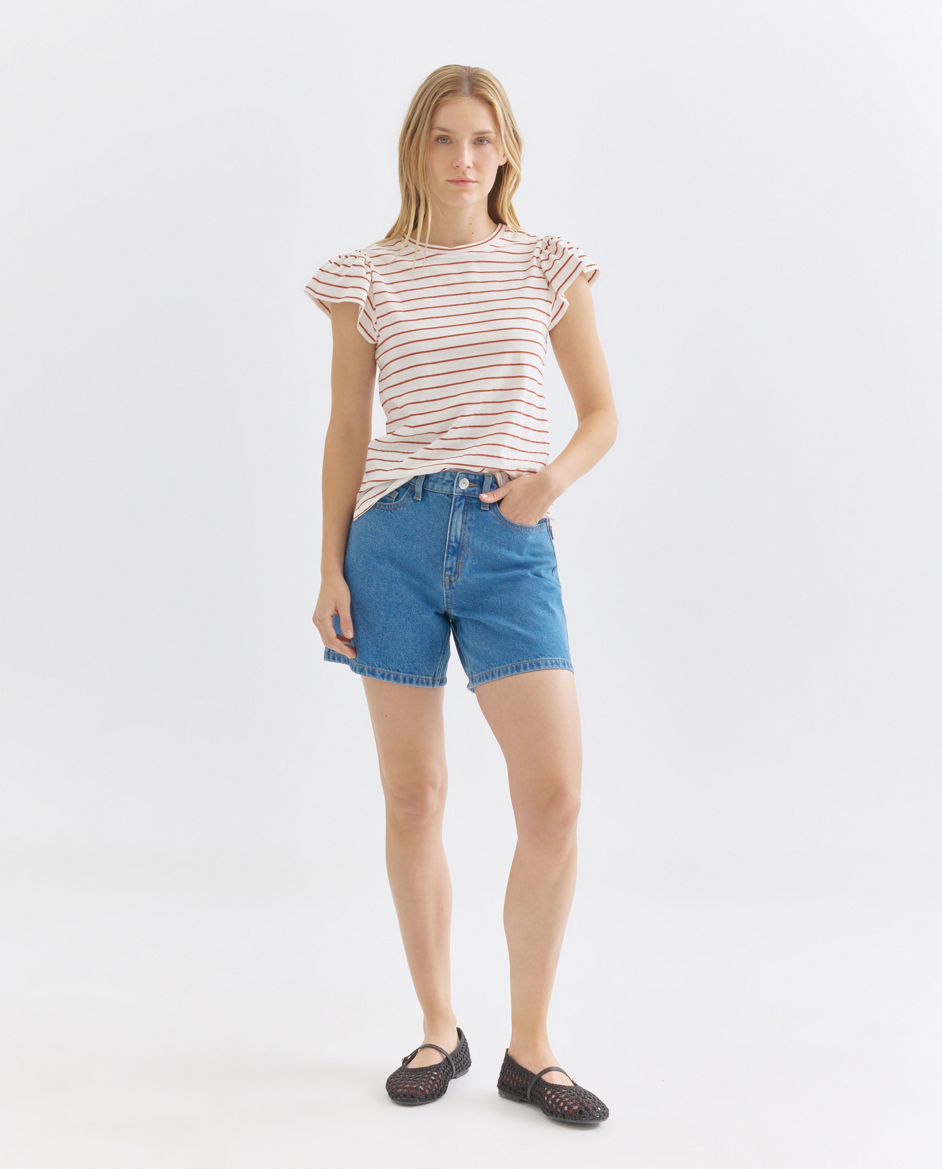Imagen 0 de Short de mujer denim mom fit
