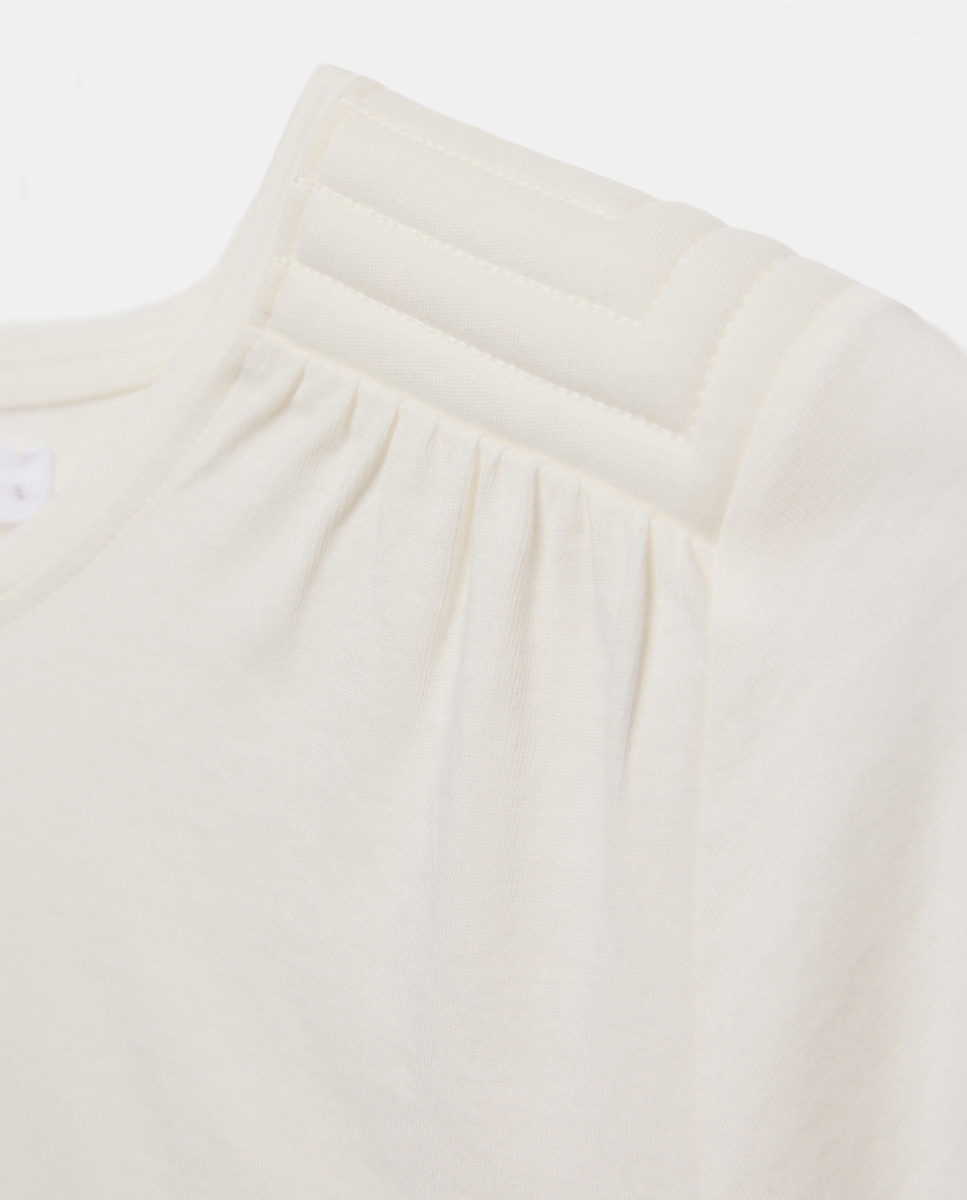 Camiseta de mujer cuello caja con hombrera 120 Crudo-5