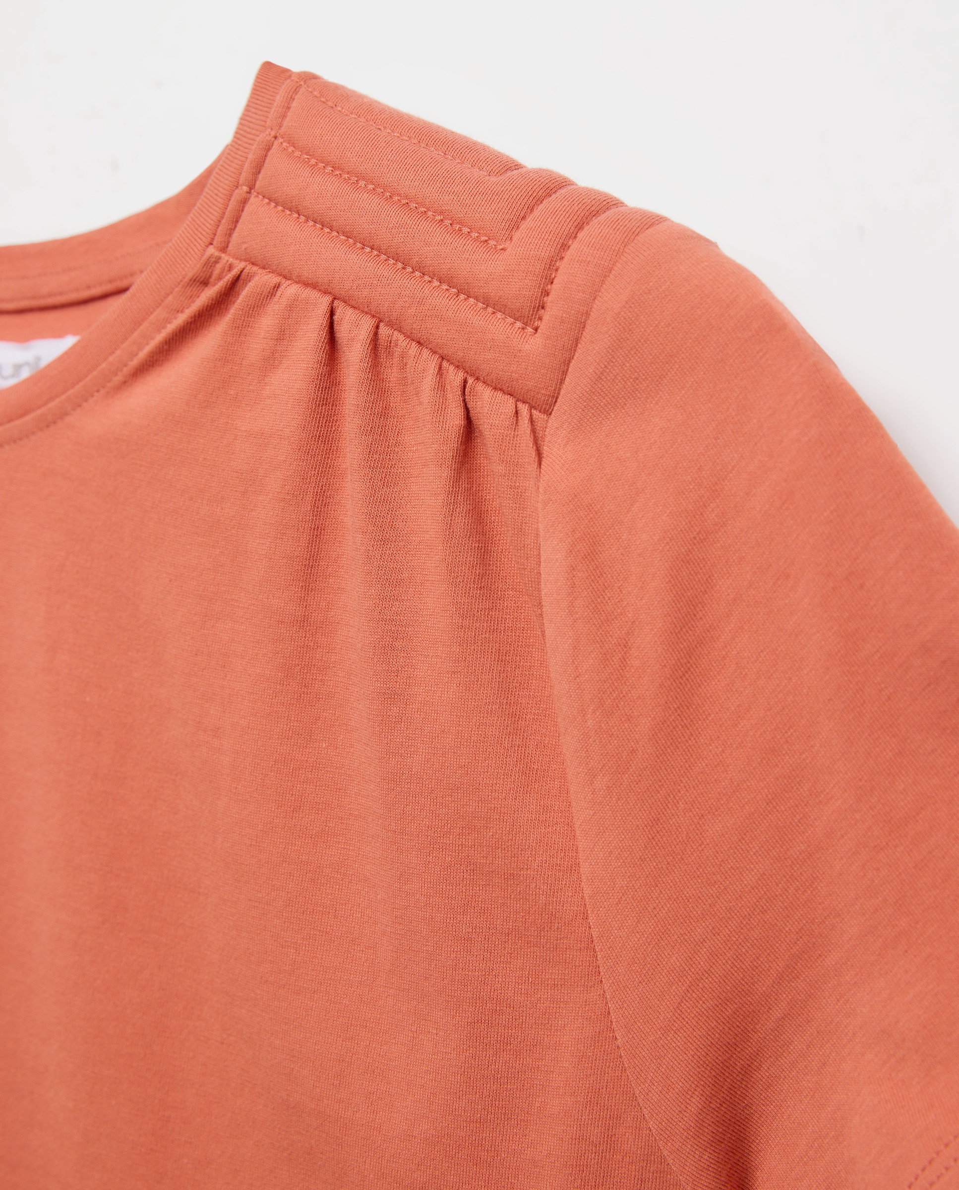 Camiseta de mujer cuello caja con hombrera 660 Naranja-5