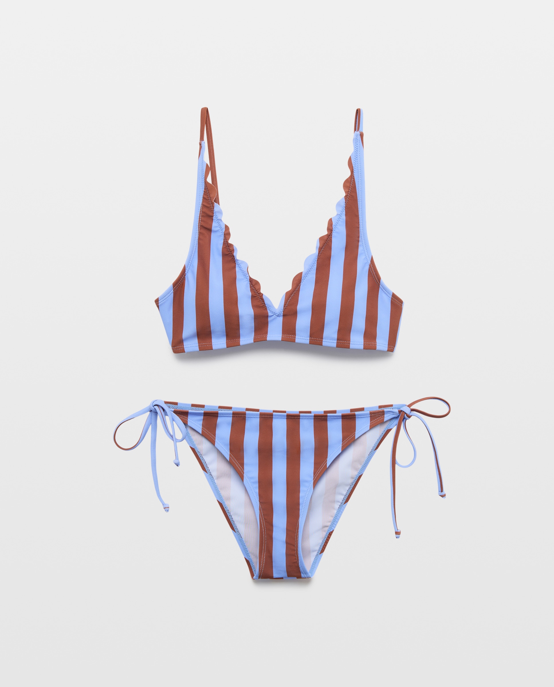 Bikini mujer ondas Azul-4