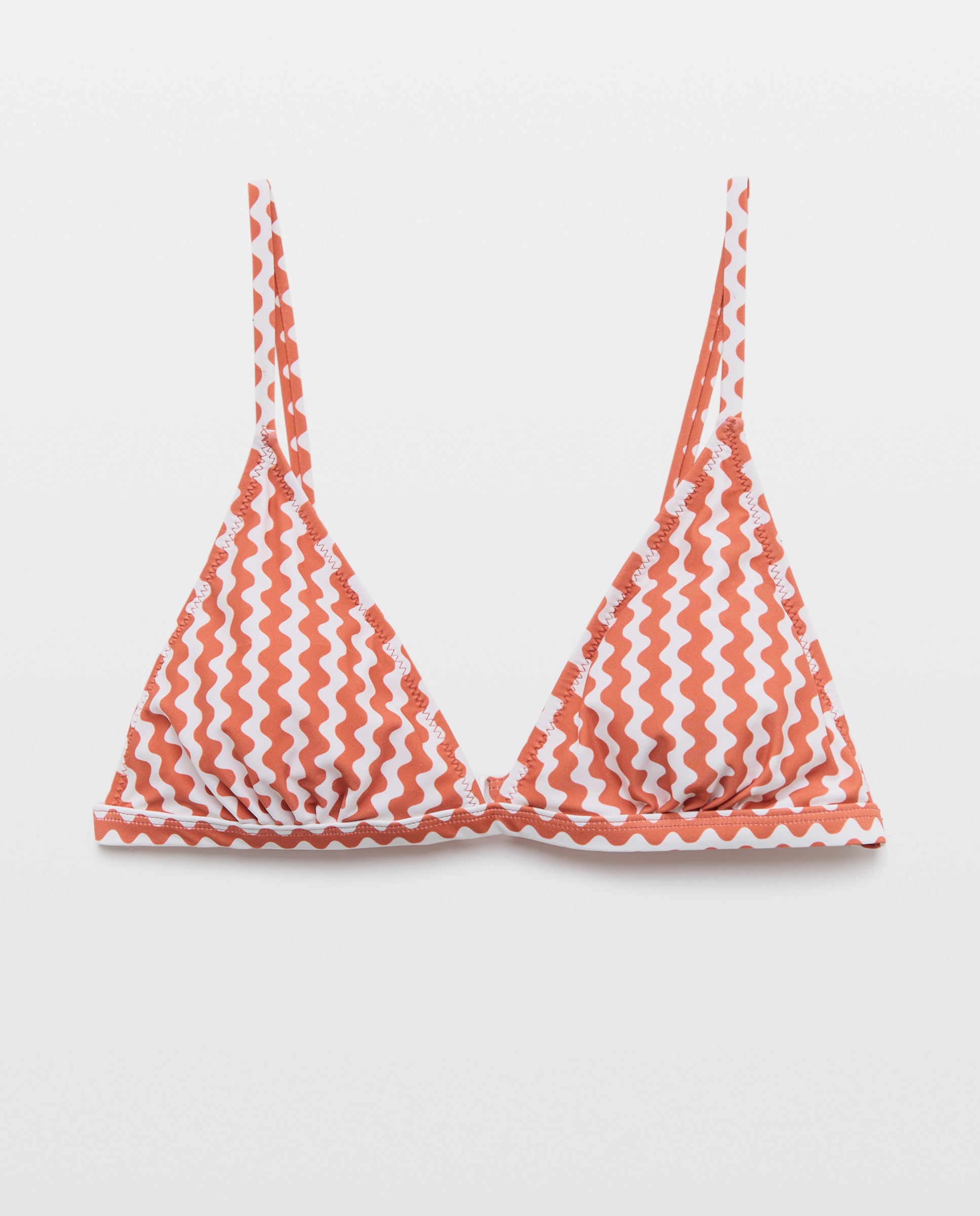 Top de baño mujer triangulo 660 Naranja-4