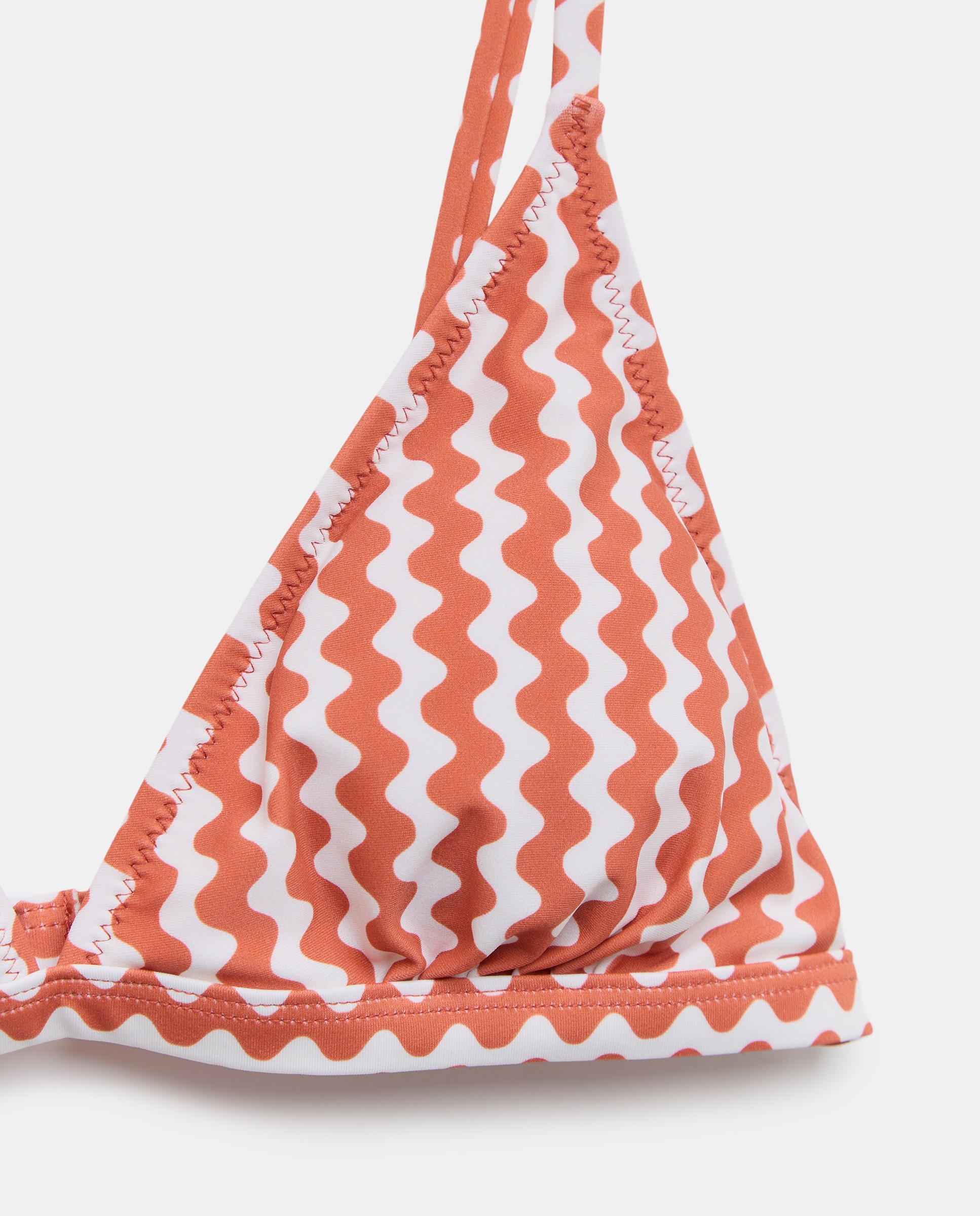 Top de baño mujer triangulo 660 Naranja-5