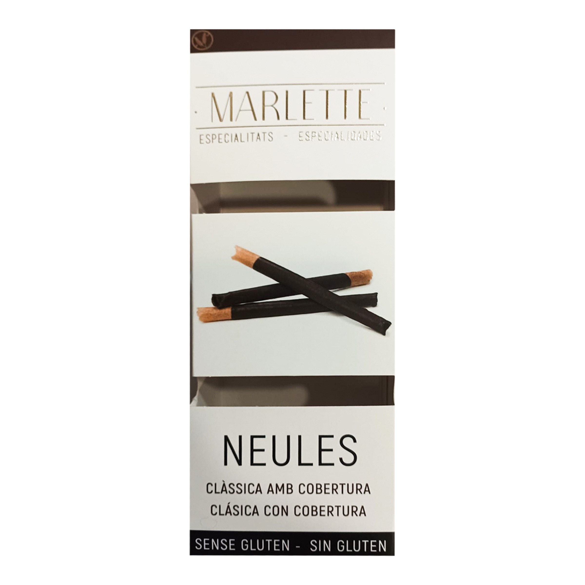 Imagen 0 de Barquillos Neulas sin gluten con chocolate Marlette