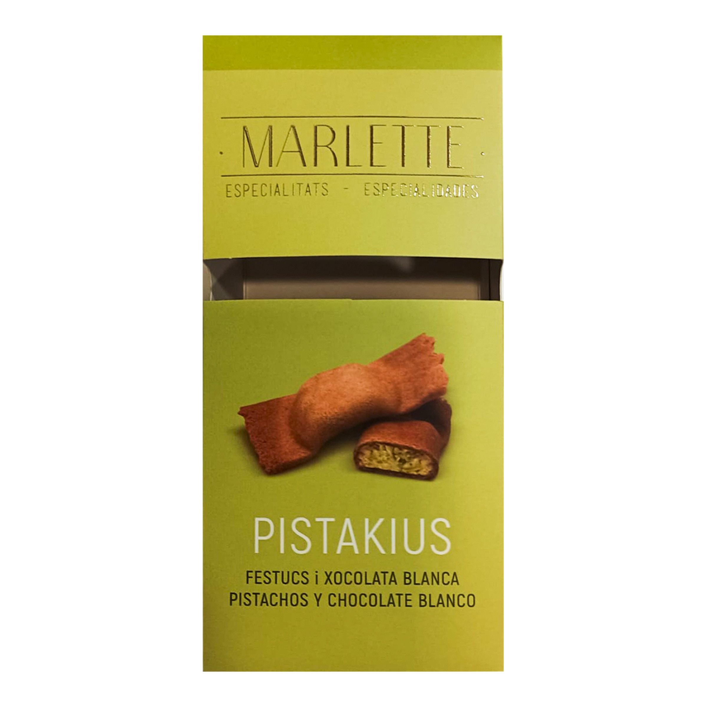 Imagen 0 de Galletas Pistakius rellenas de pistacho, chocolate blanco y azúcar Marlette