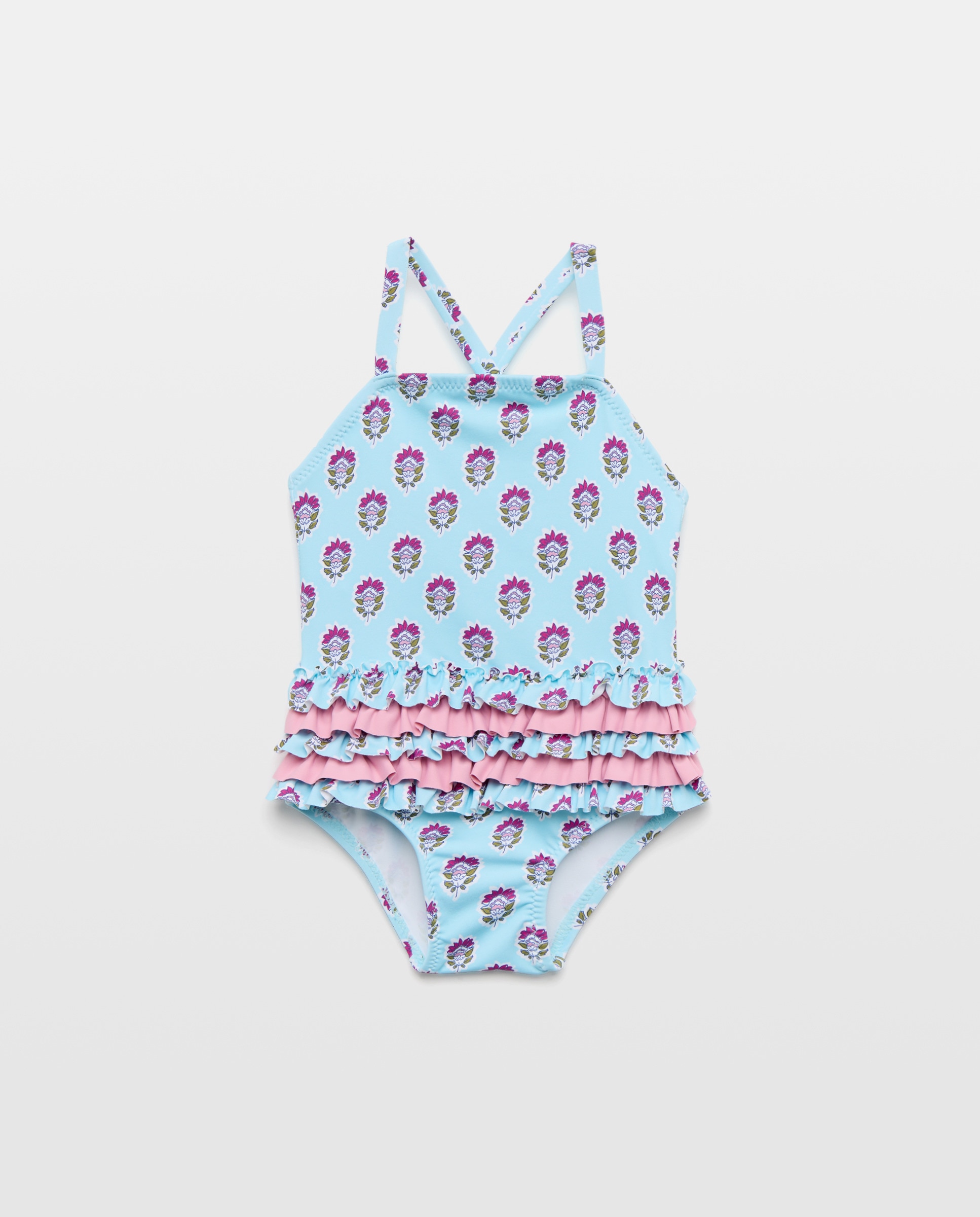 Imagem 0 de Fato de Banho de Bebé com Estampado Floral